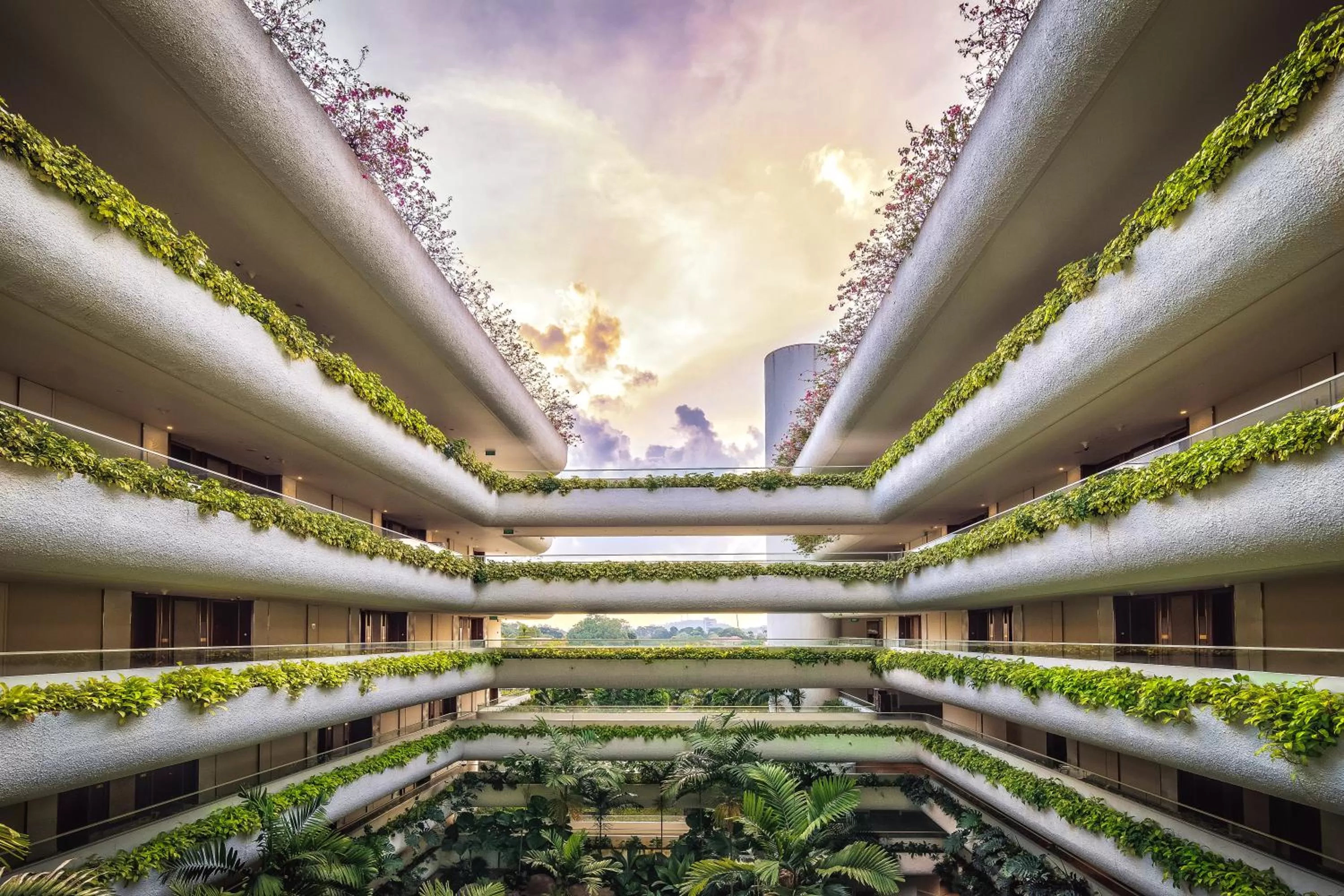 Garden view in Shangri-La Singapore