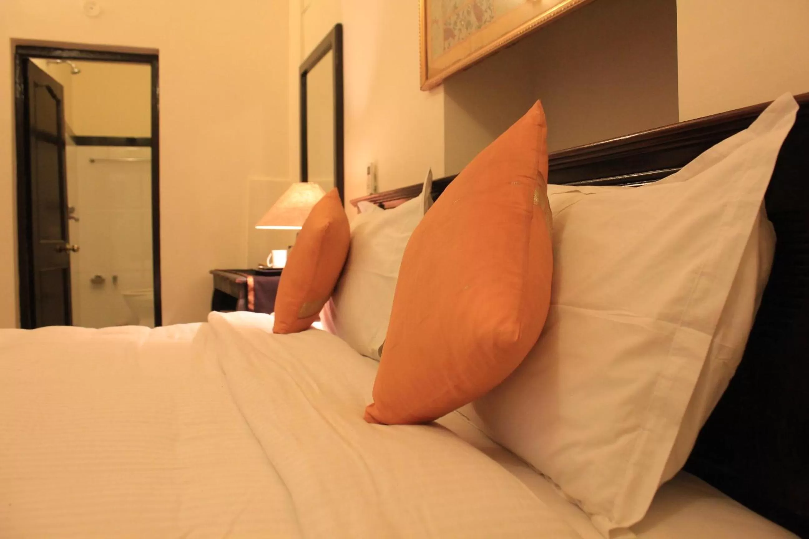 Bed in Hotel Shahi Garh