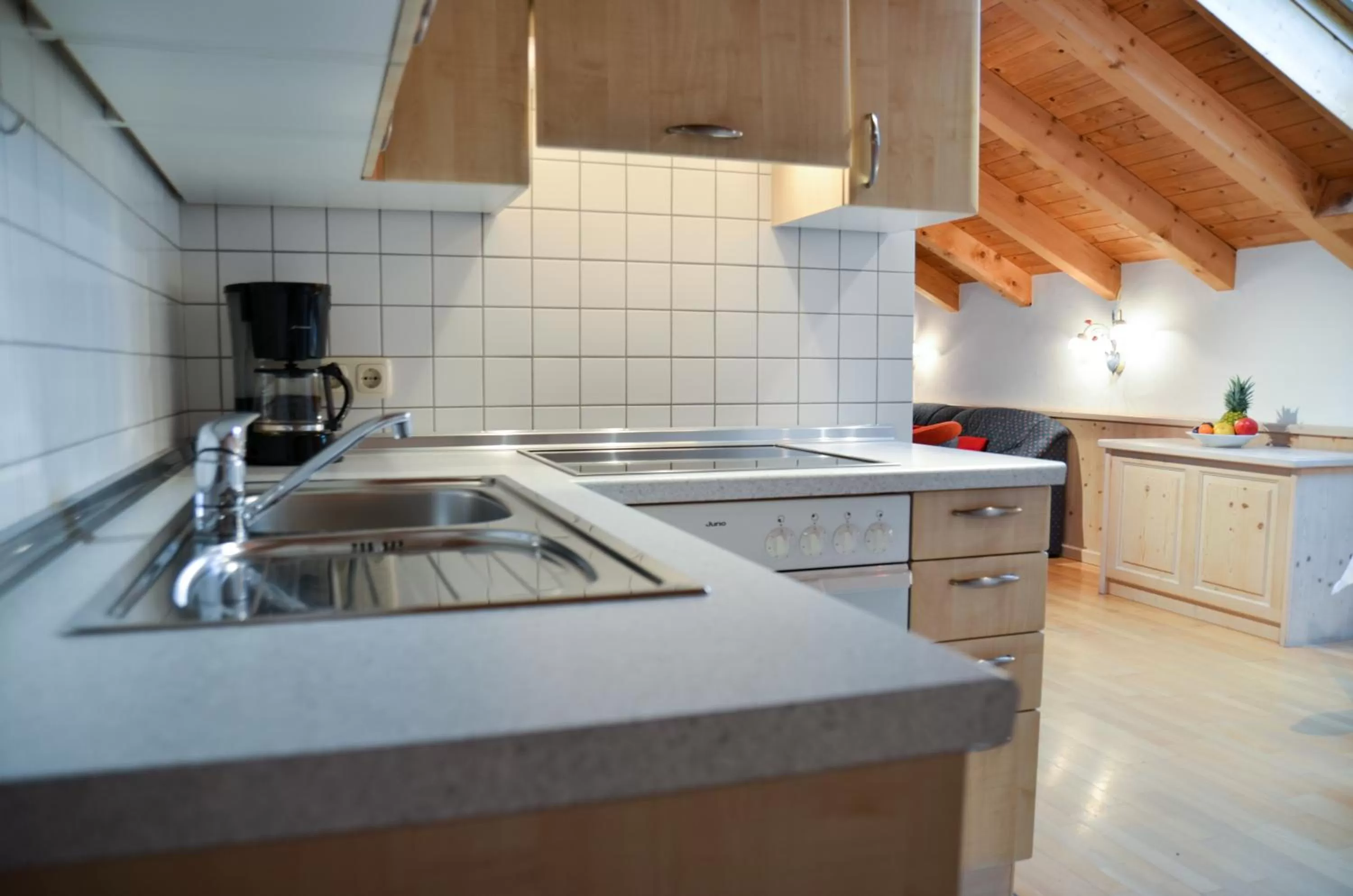 Kitchen or kitchenette, Kitchen/Kitchenette in Hotel Restaurant Ferienwohnungen ALPENHOF