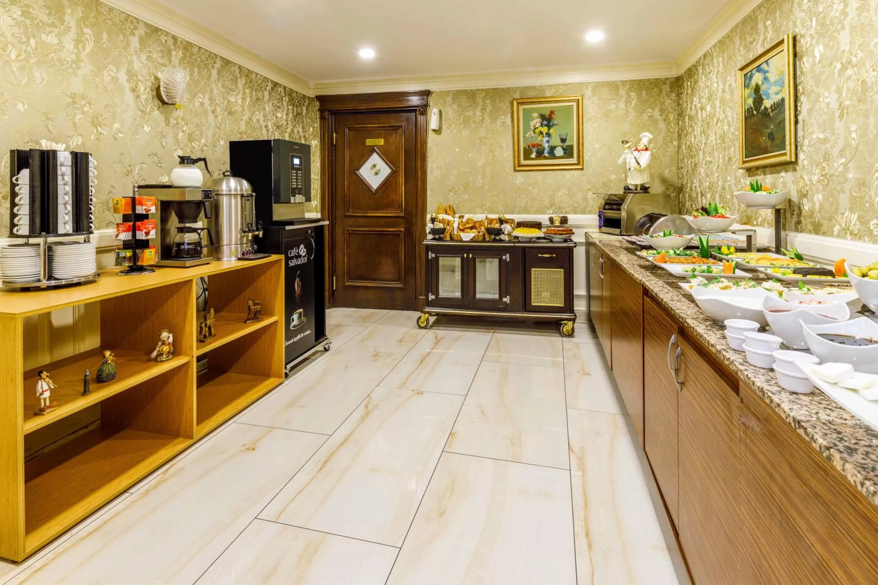 Buffet breakfast in Golden Crown Hotel