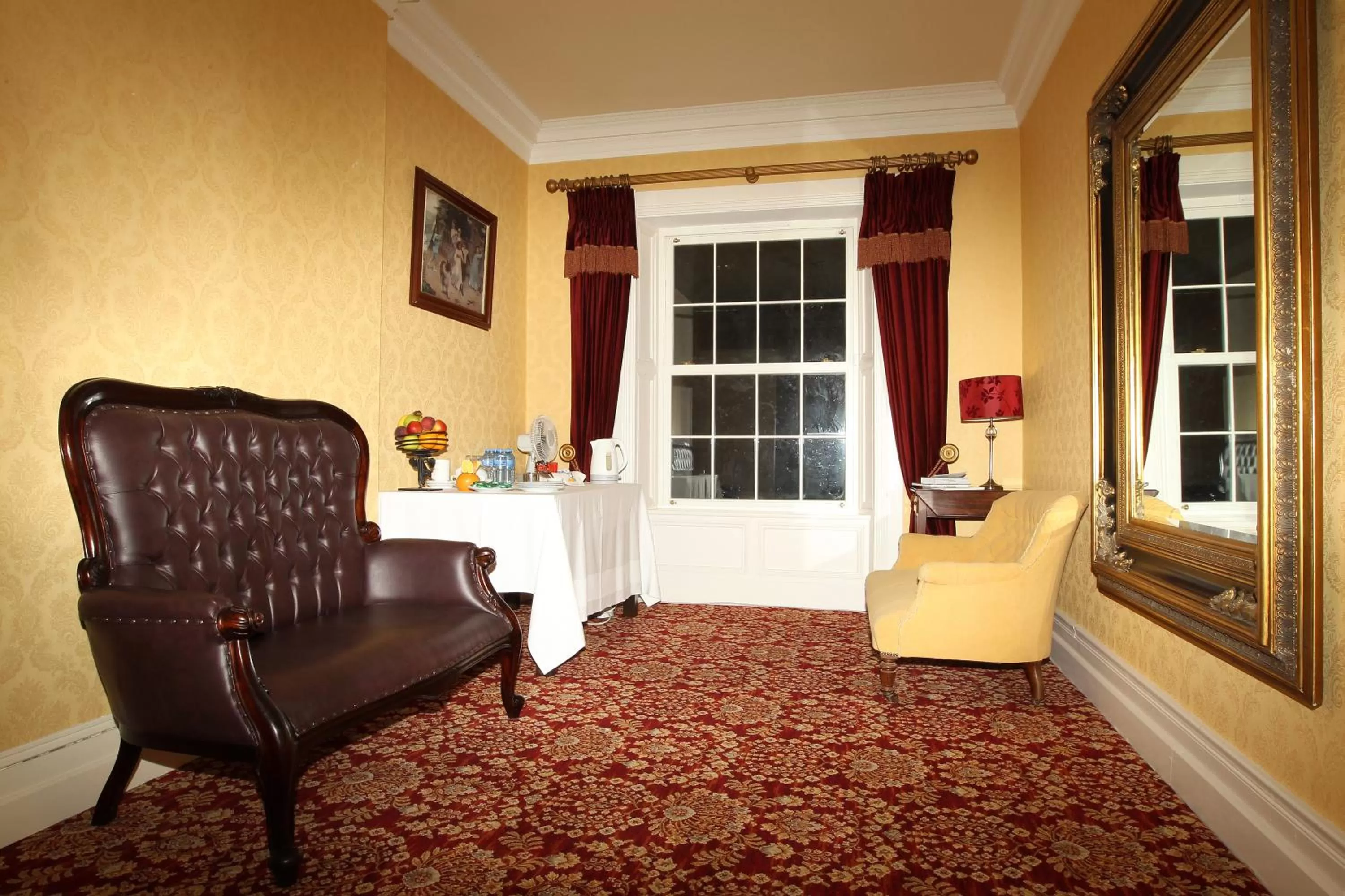 Seating area in Cannaway House B&B
