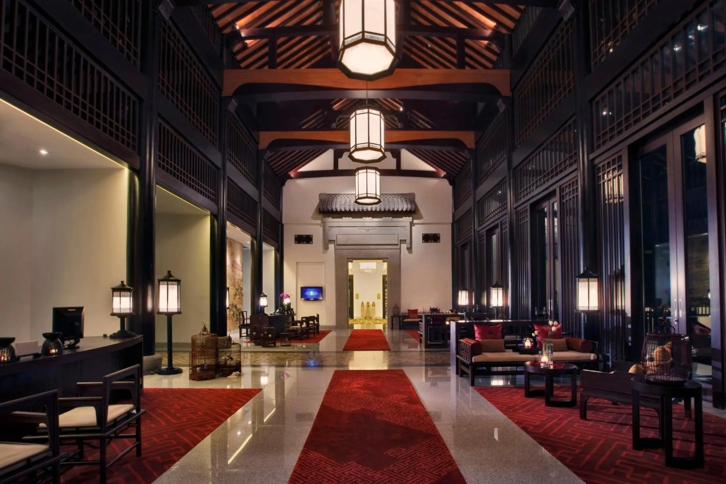 Lobby or reception in Banyan Tree Hangzhou
