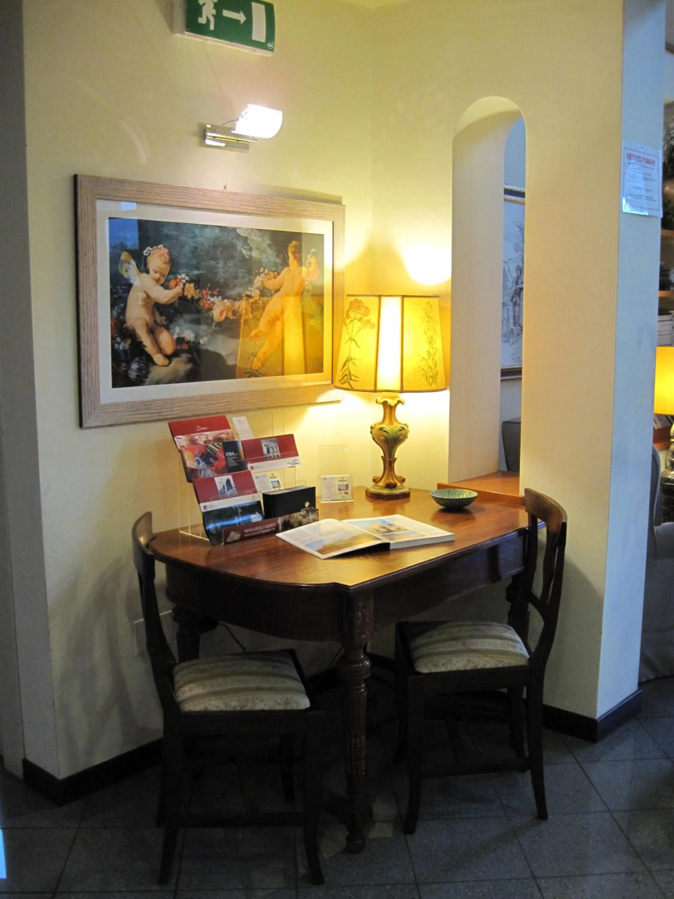 Lobby or reception in Hotel Cristallo di La Rosetta Srl