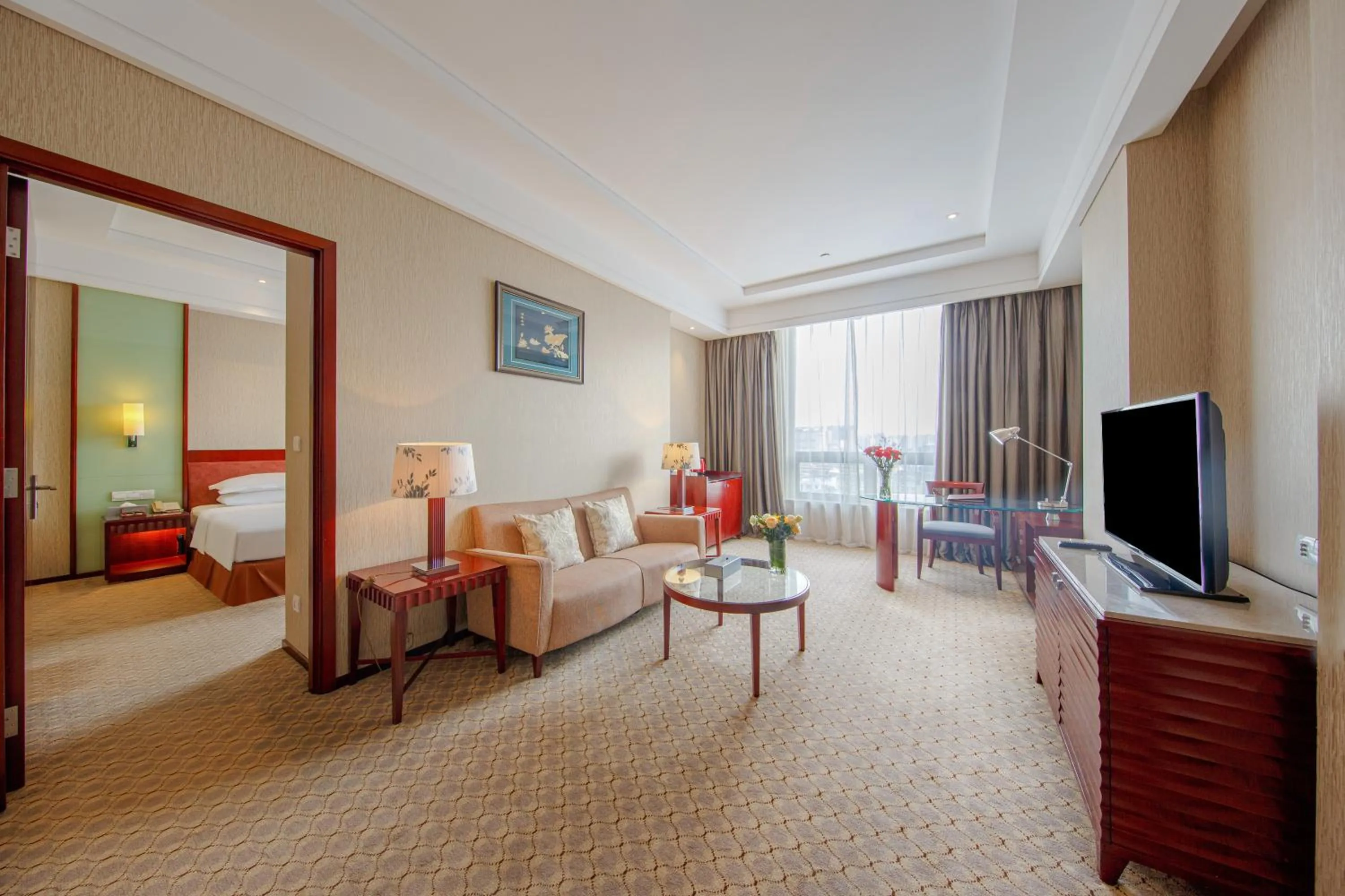 Living room, Bed in Park Plaza Changzhou, A member of Radisson Hotel&Resorts