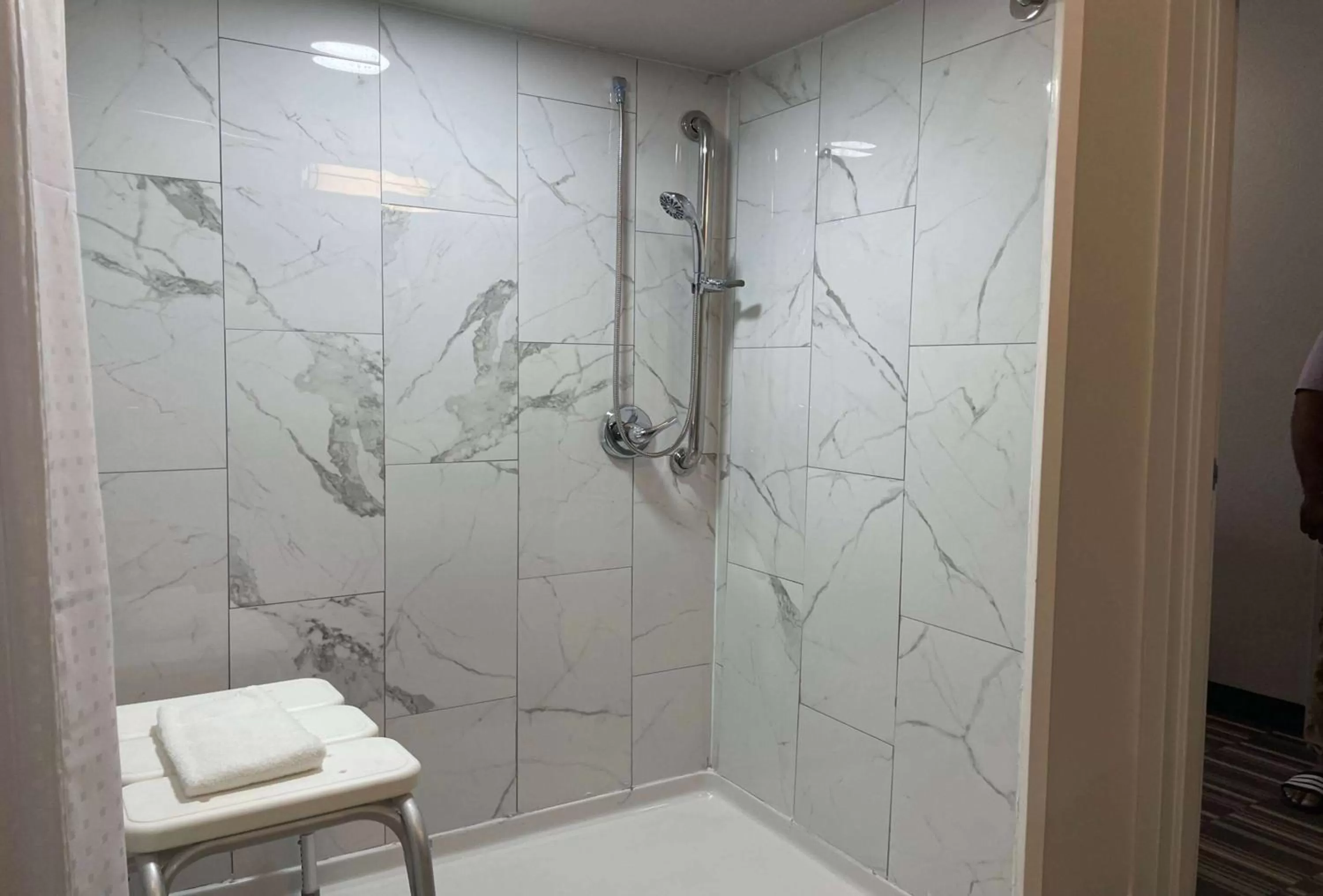 Shower in Microtel Inn & Suites by Wyndham Bossier City