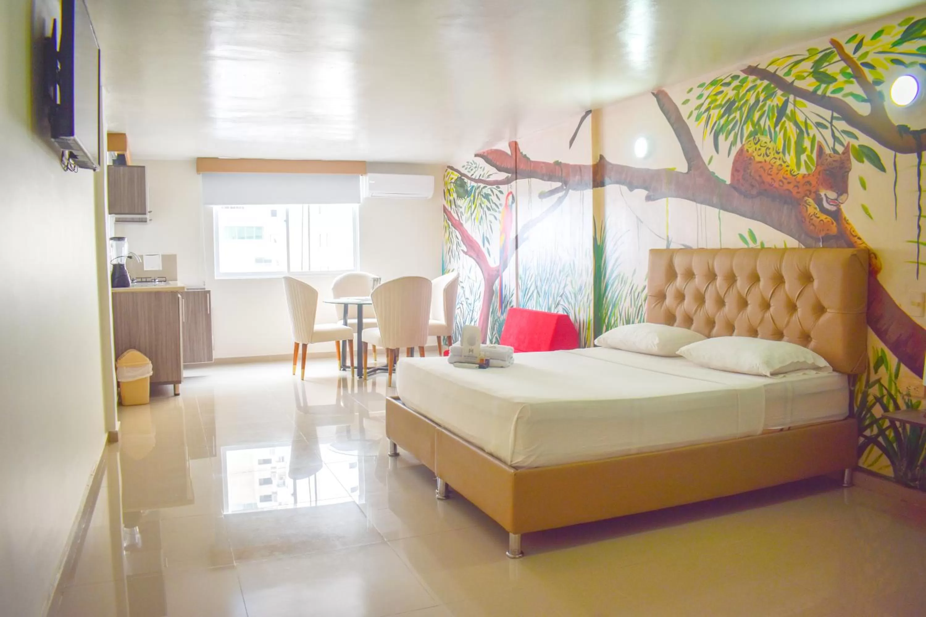 Bed in Hotel Hernández CTG