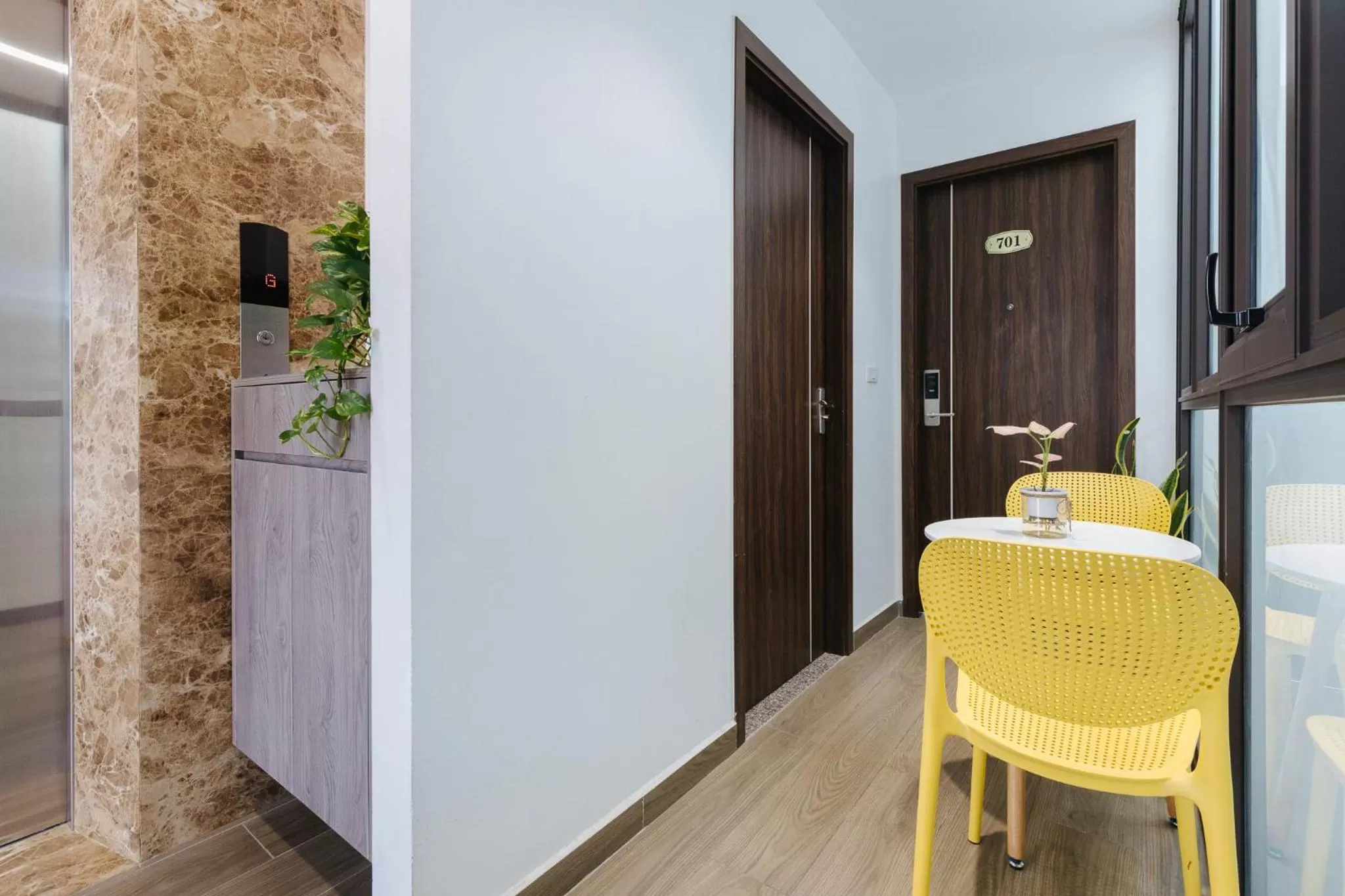 Dining area in LUCK APART 8 - Hanoi Westlake Balcony Studio