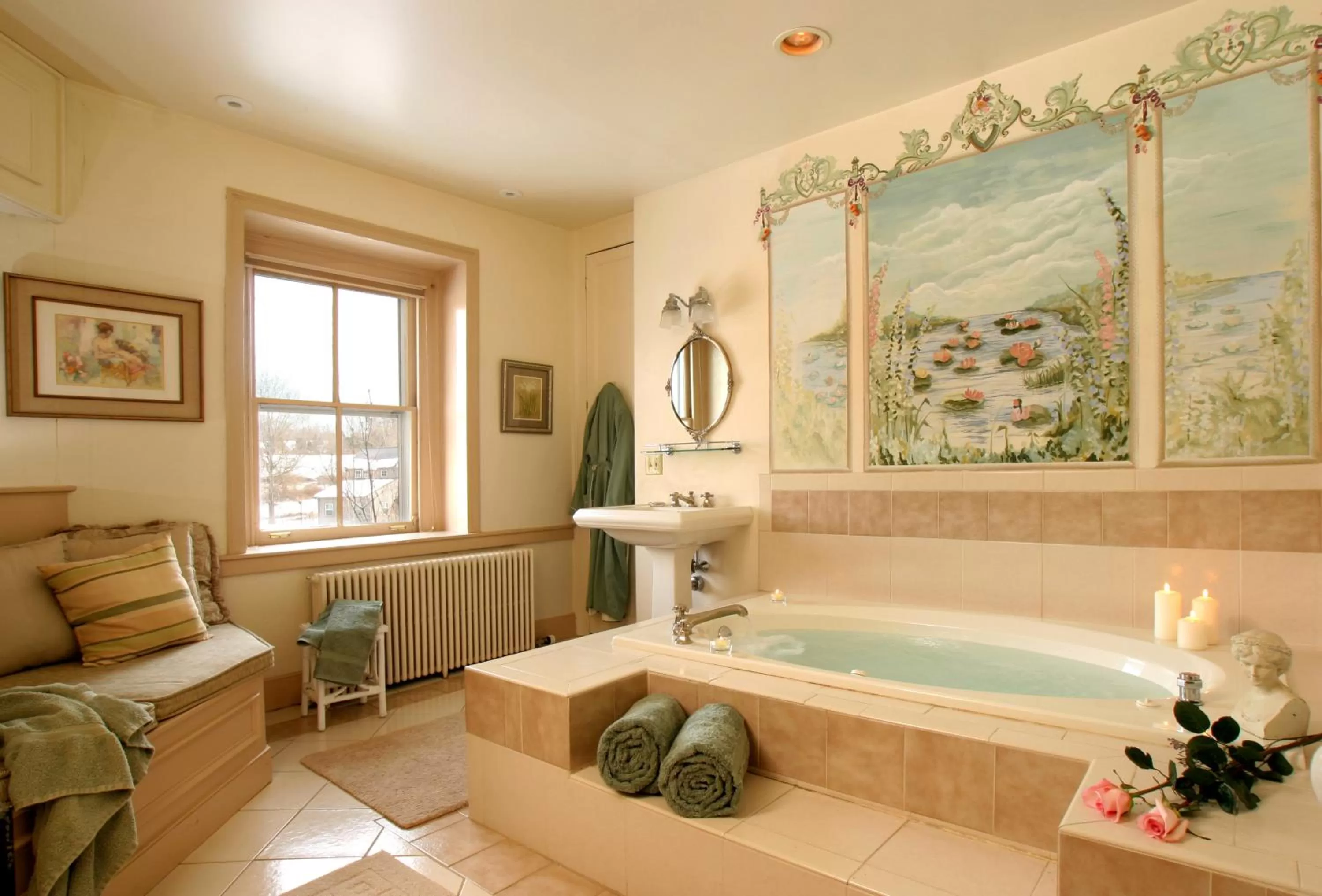 Bathroom in Woolverton Inn