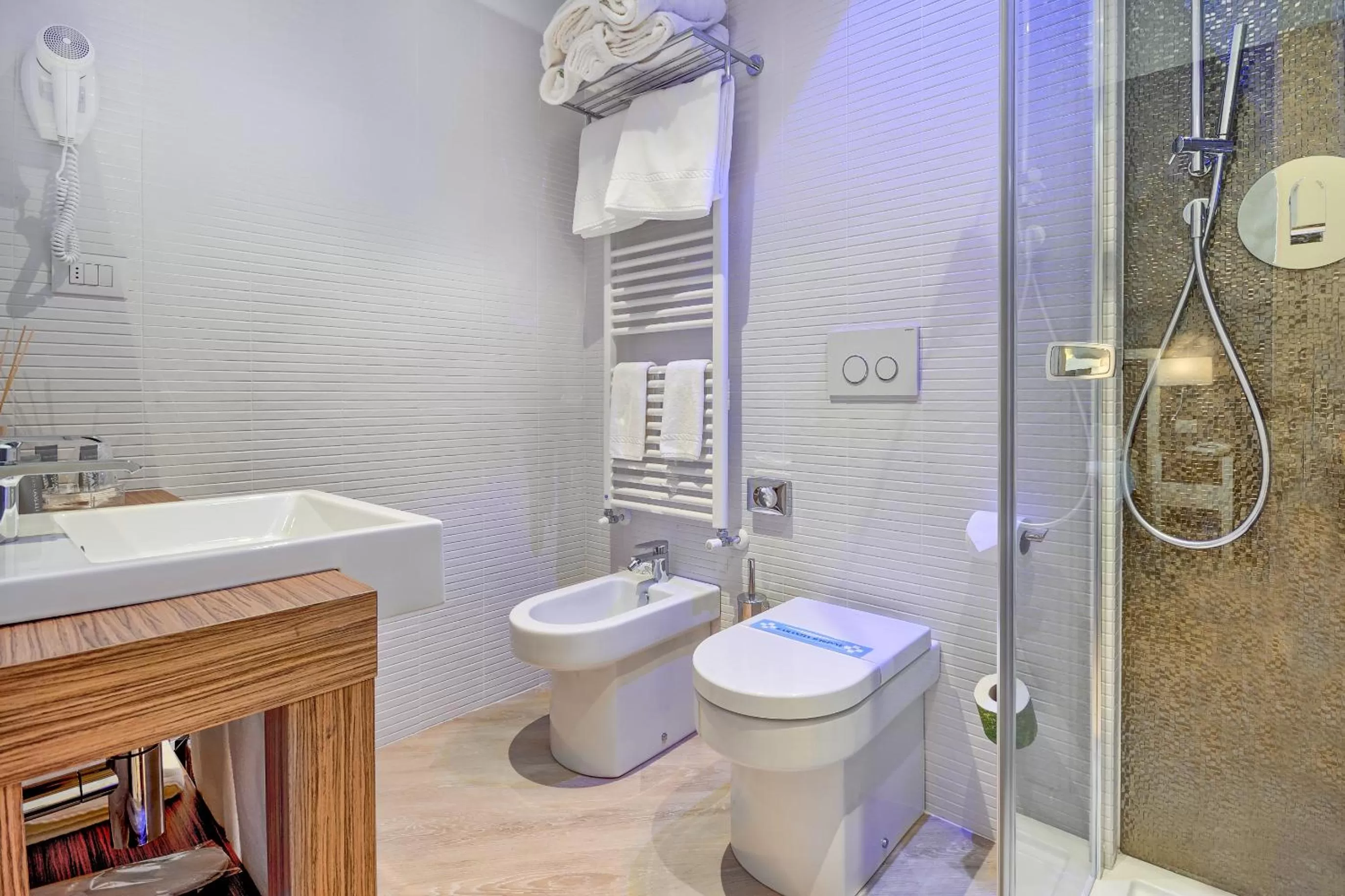 Shower in Hotel Monte Rosa