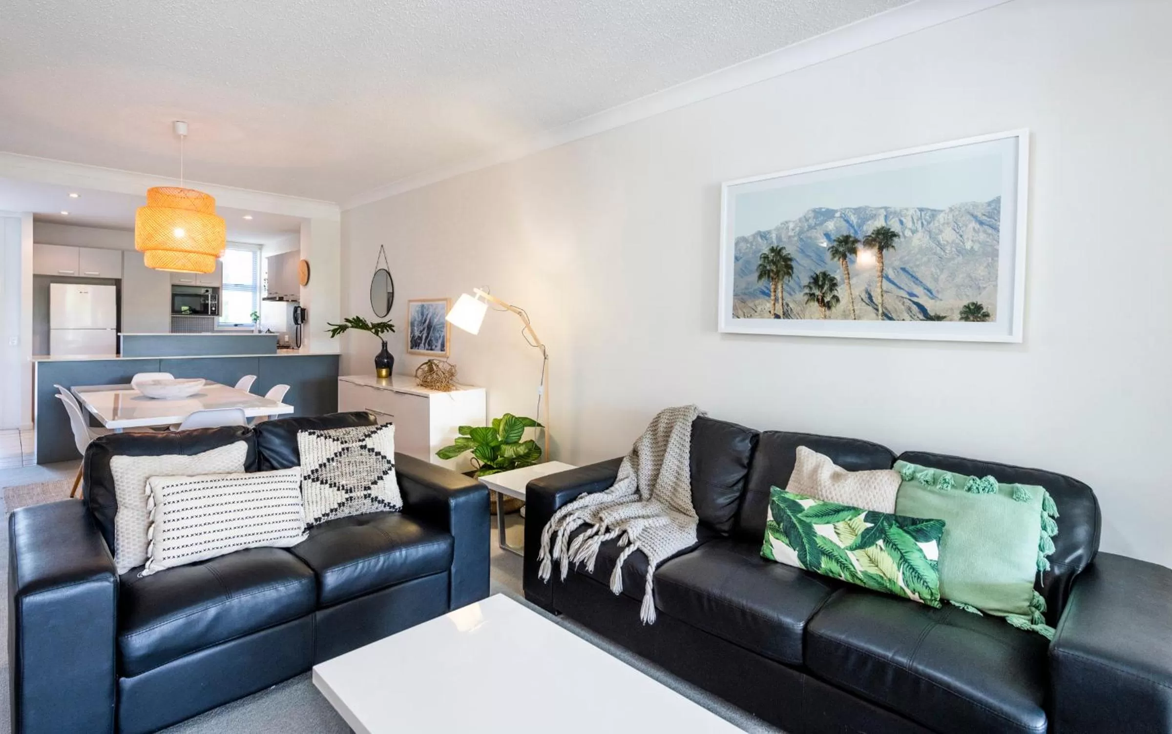 Living room in Pacific Marina Apartments