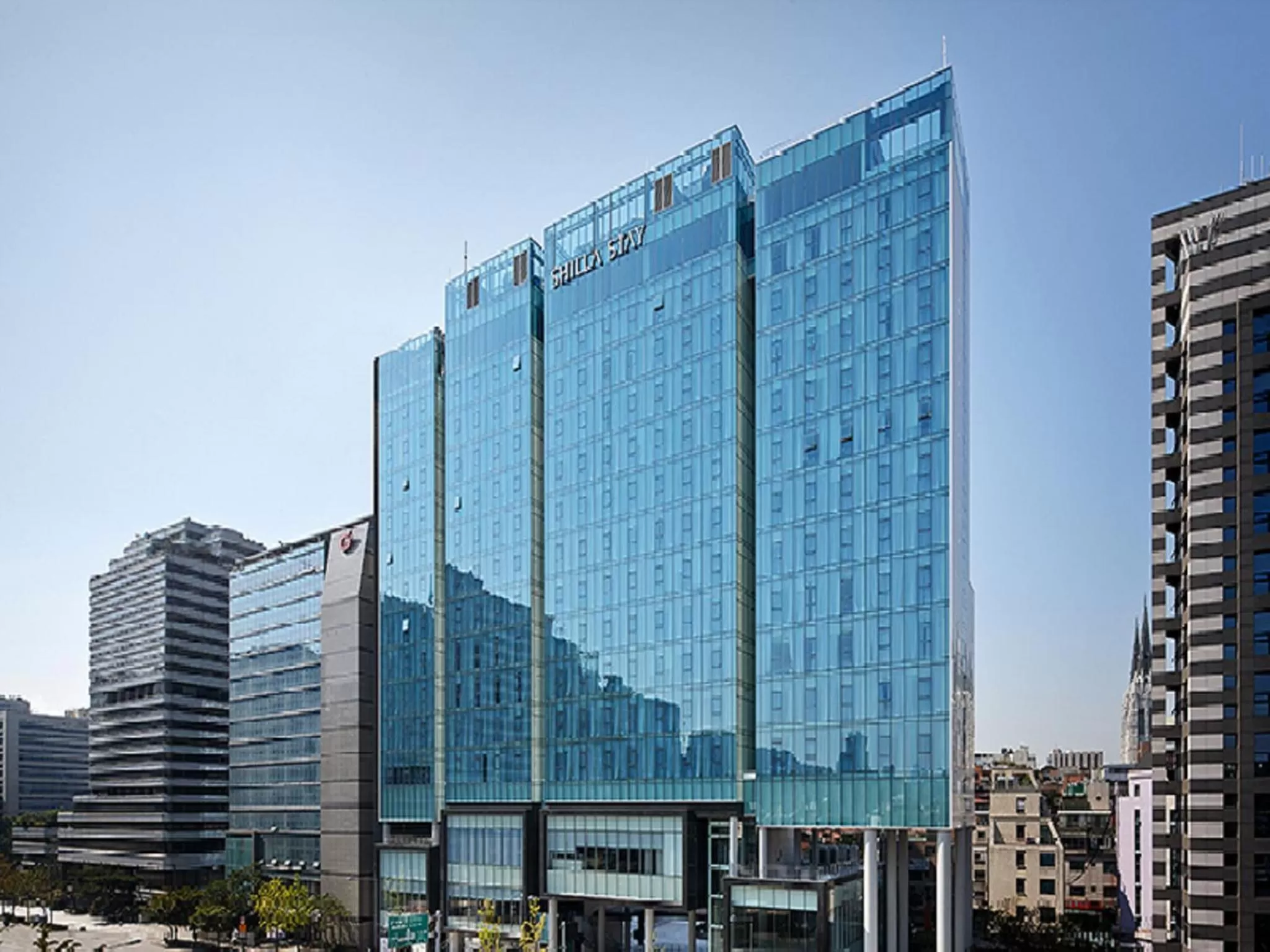 Facade/entrance in Shilla Stay Gangnam Yeoksam