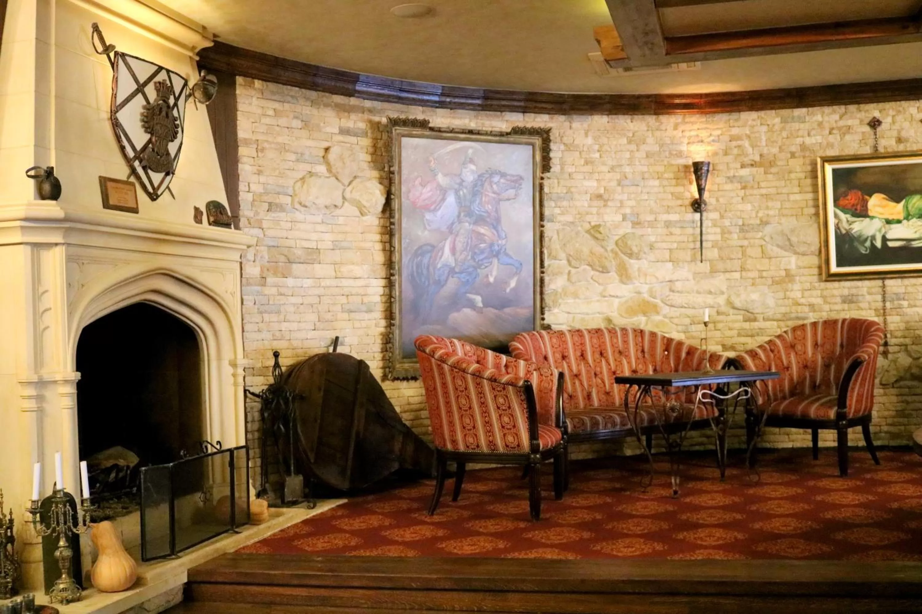 Seating area in Castel Transilvania