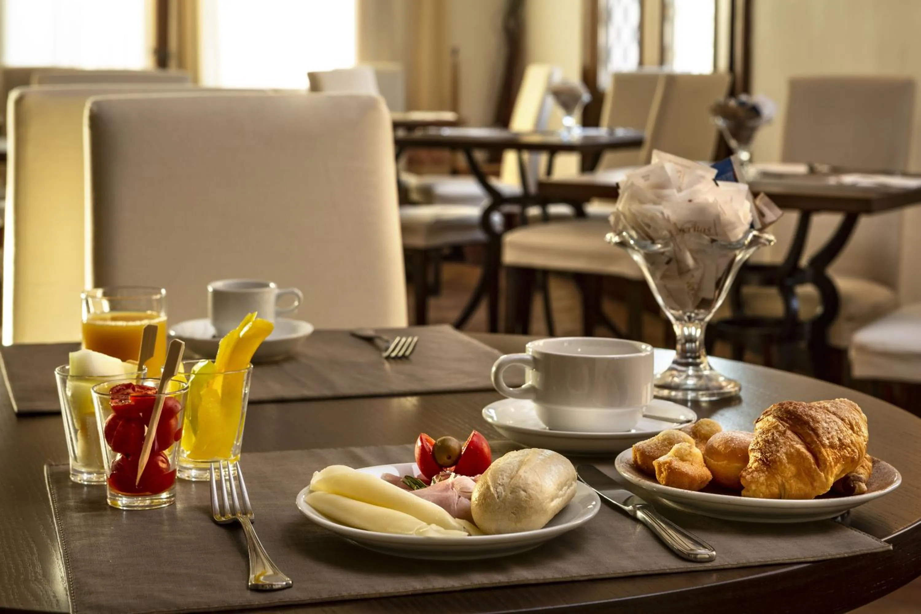 Italian breakfast in La Vecchia Fonte Boutique Hotel