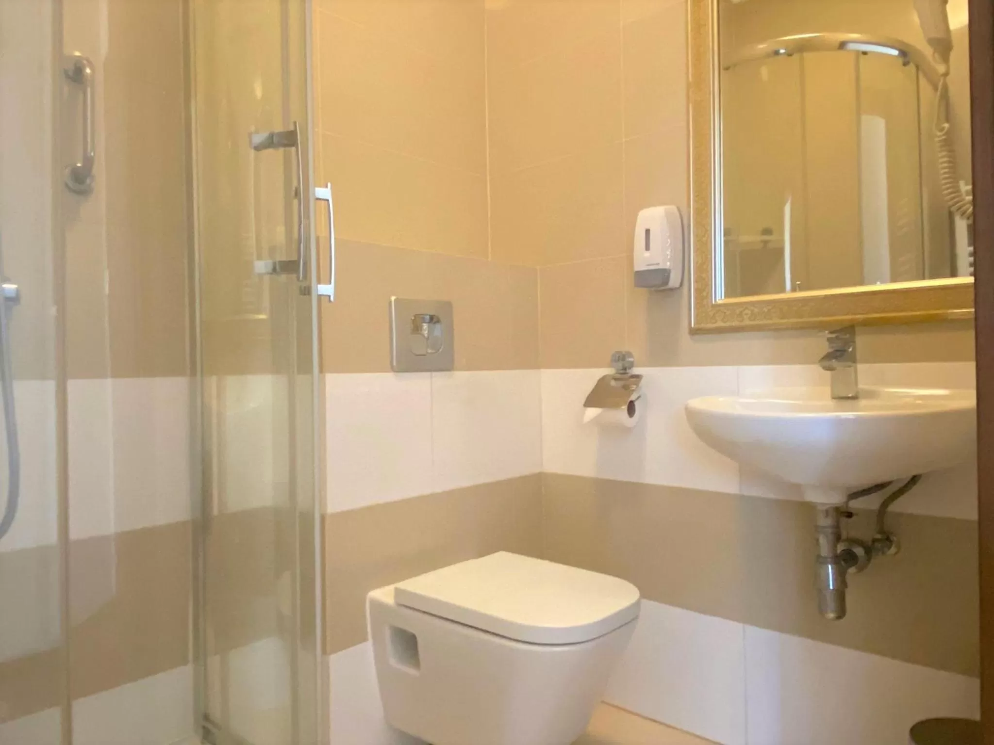 Shower in Hotel President