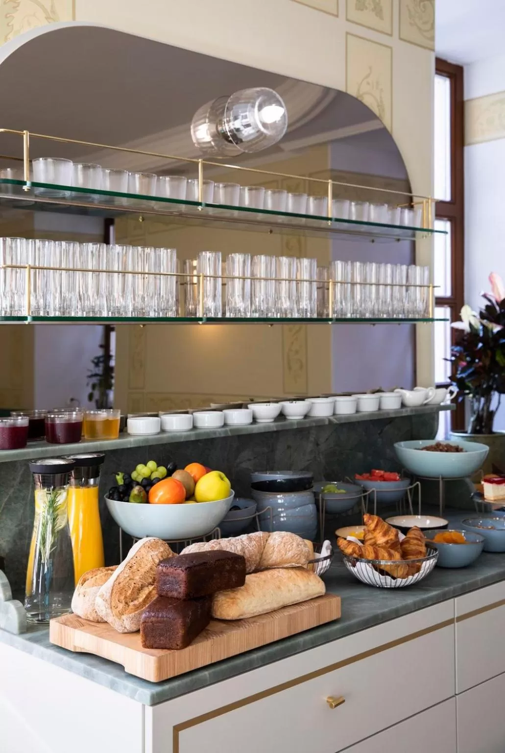 Buffet breakfast in Leopolis Hotel