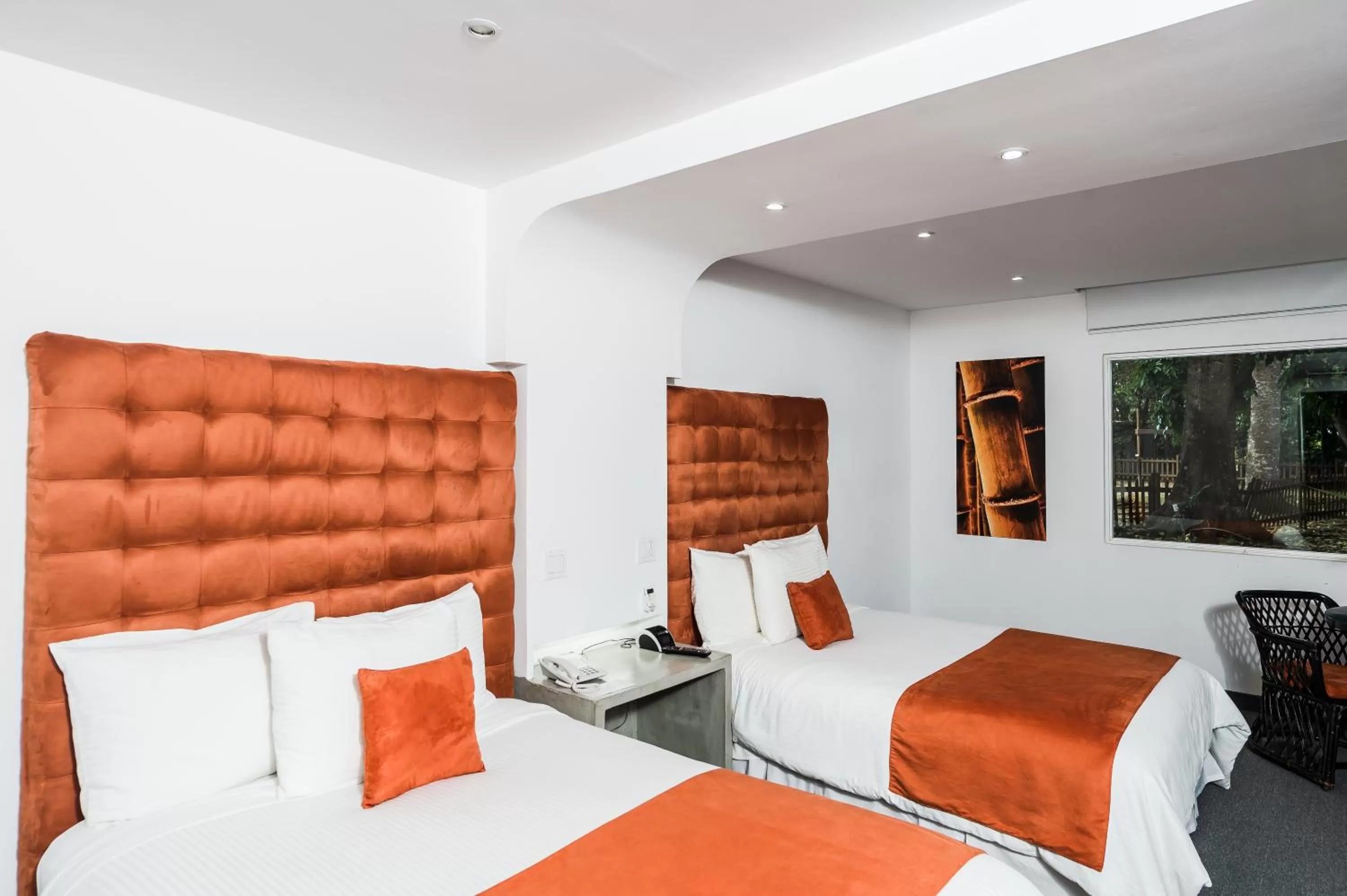 Bed in Riande Aeropuerto Hotel Casino