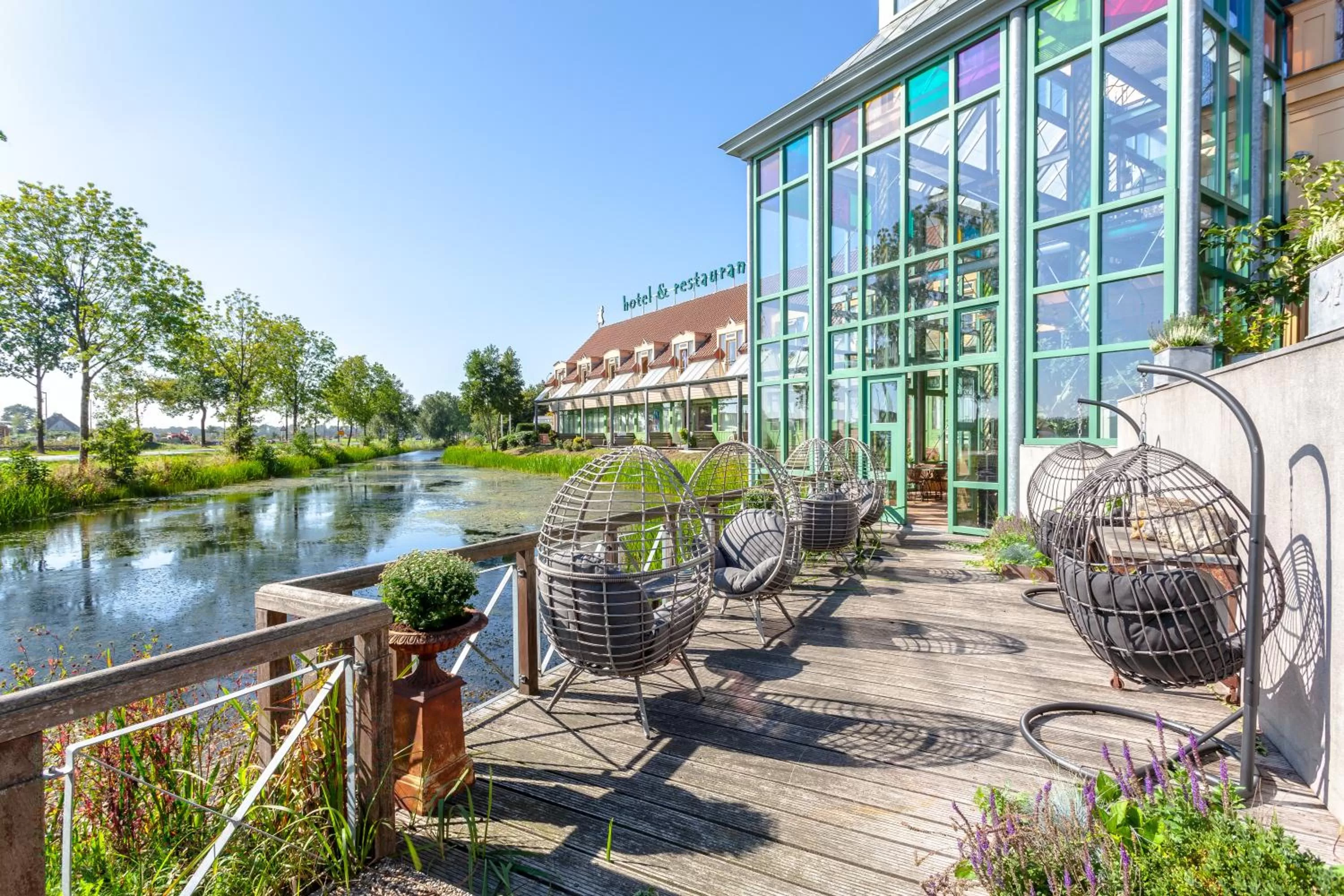 Balcony/Terrace in Hajé Hotel Joure