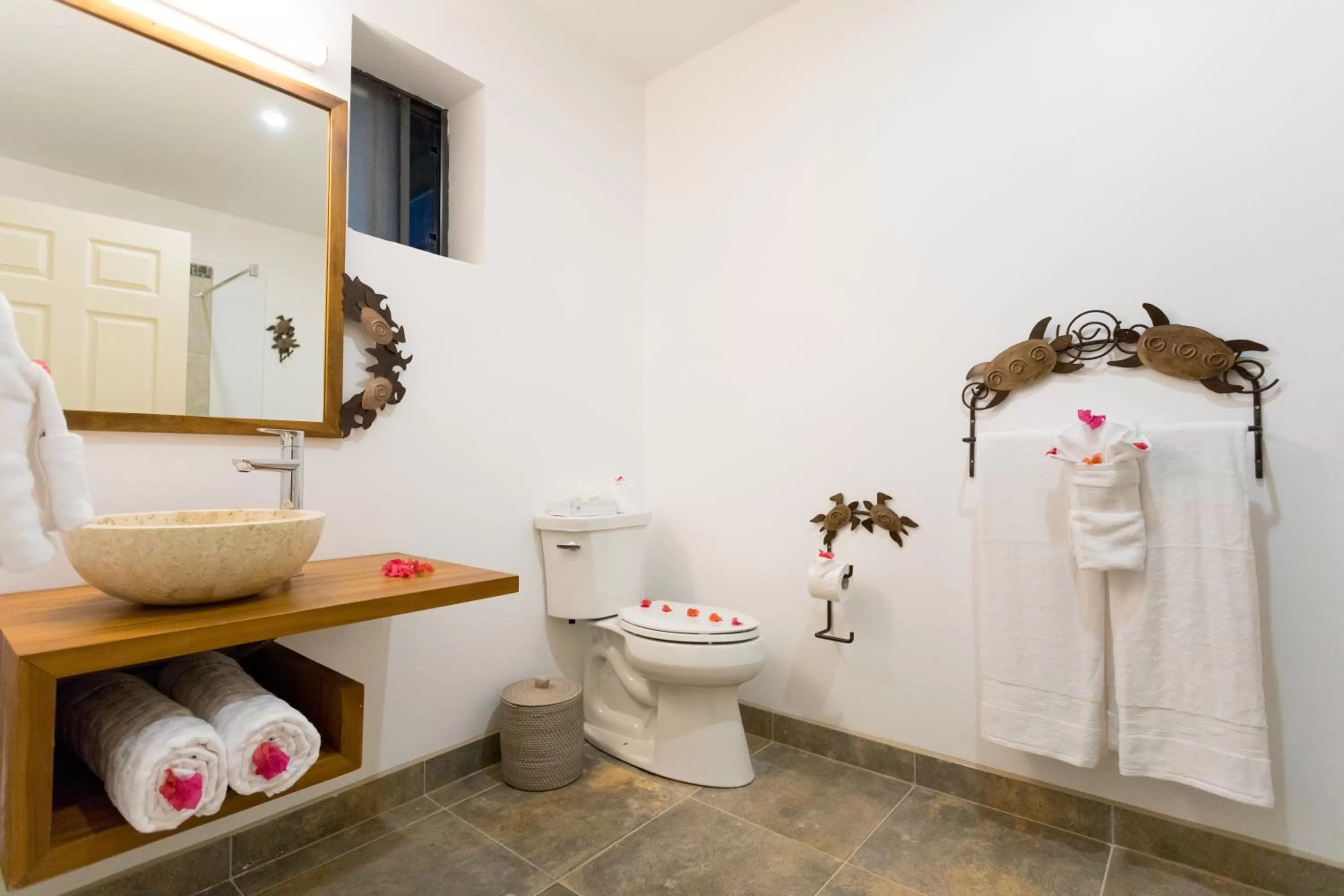Bathroom in True Blue Bay Resort