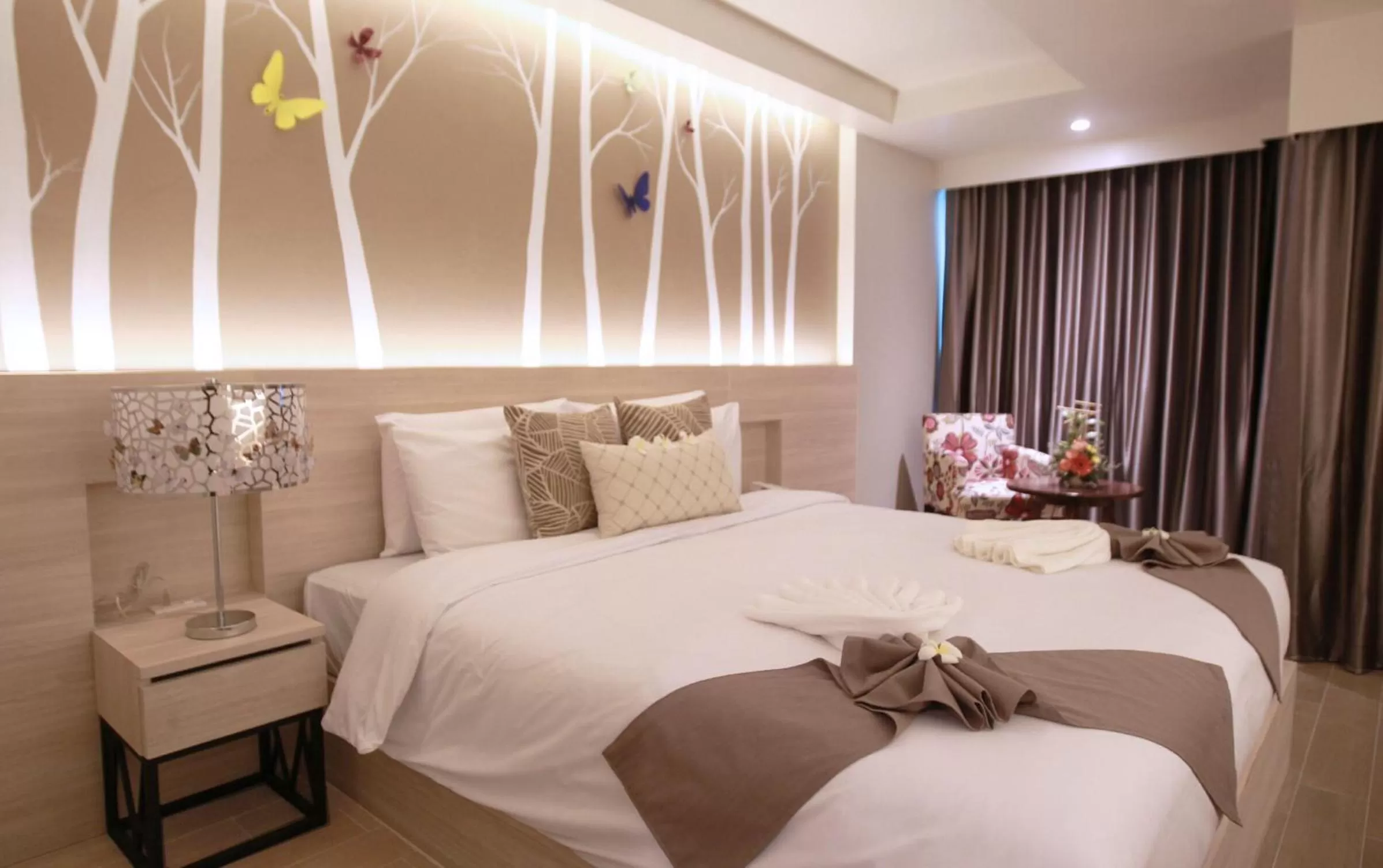 Bedroom, Bed in Levana Pattaya Hotel - SHA Extra Plus