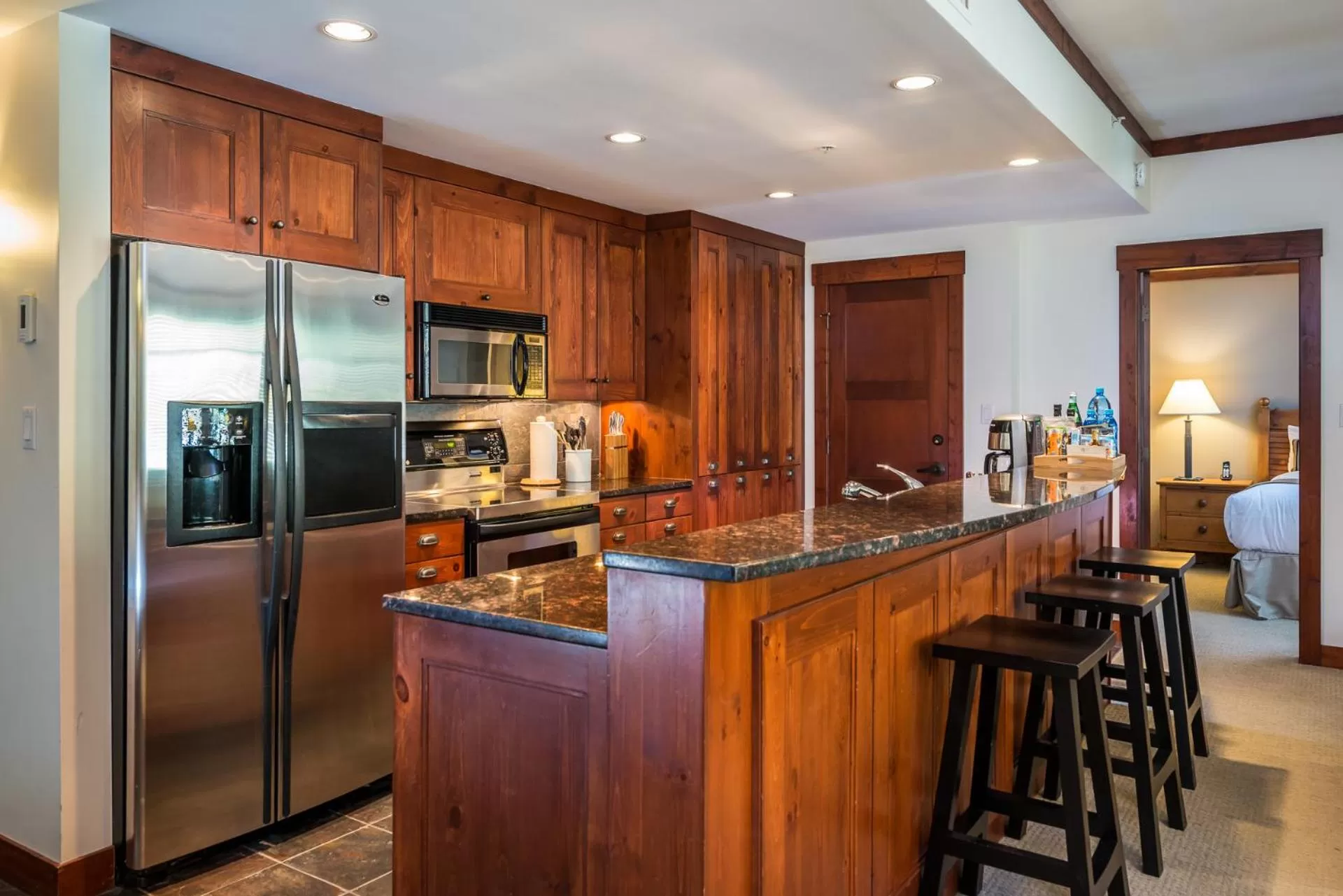 kitchen in First Tracks Lodge