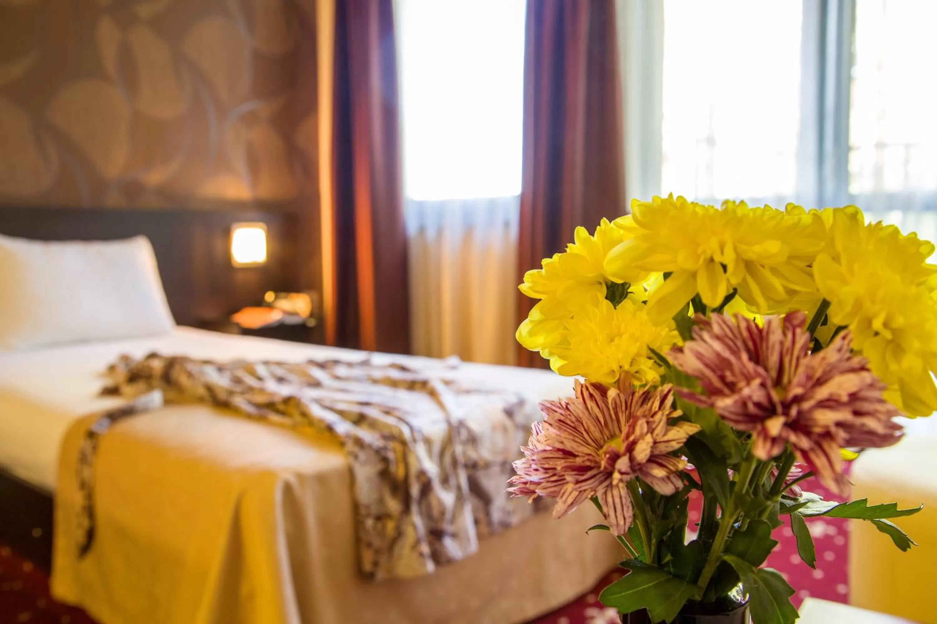 Decorative detail, Bed in Hotel Villa Boyana - Free Parking