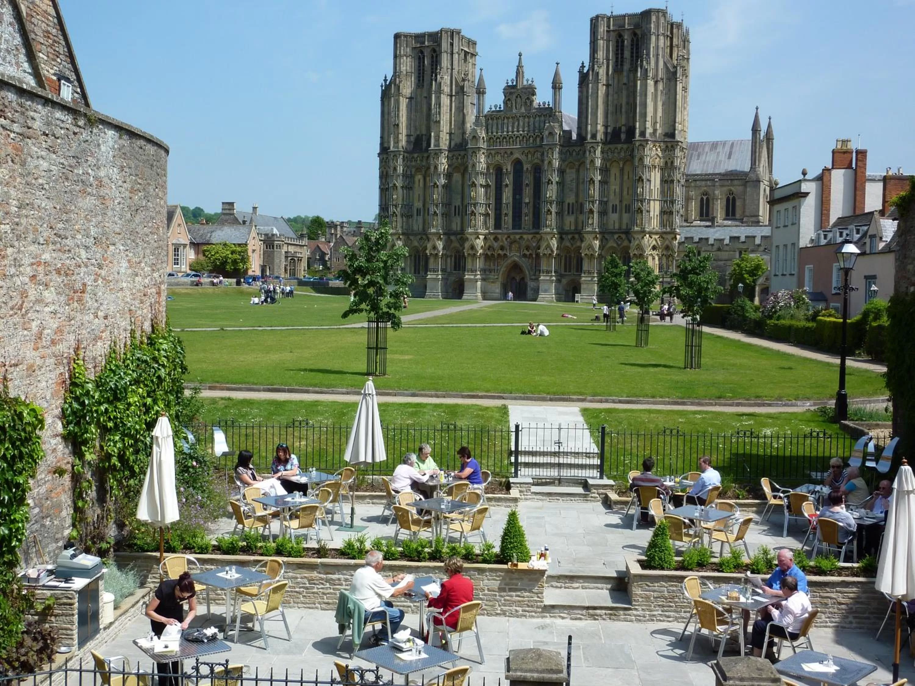 Balcony/Terrace in The Swan Hotel, Wells, Somerset - The Coaching Inn Group