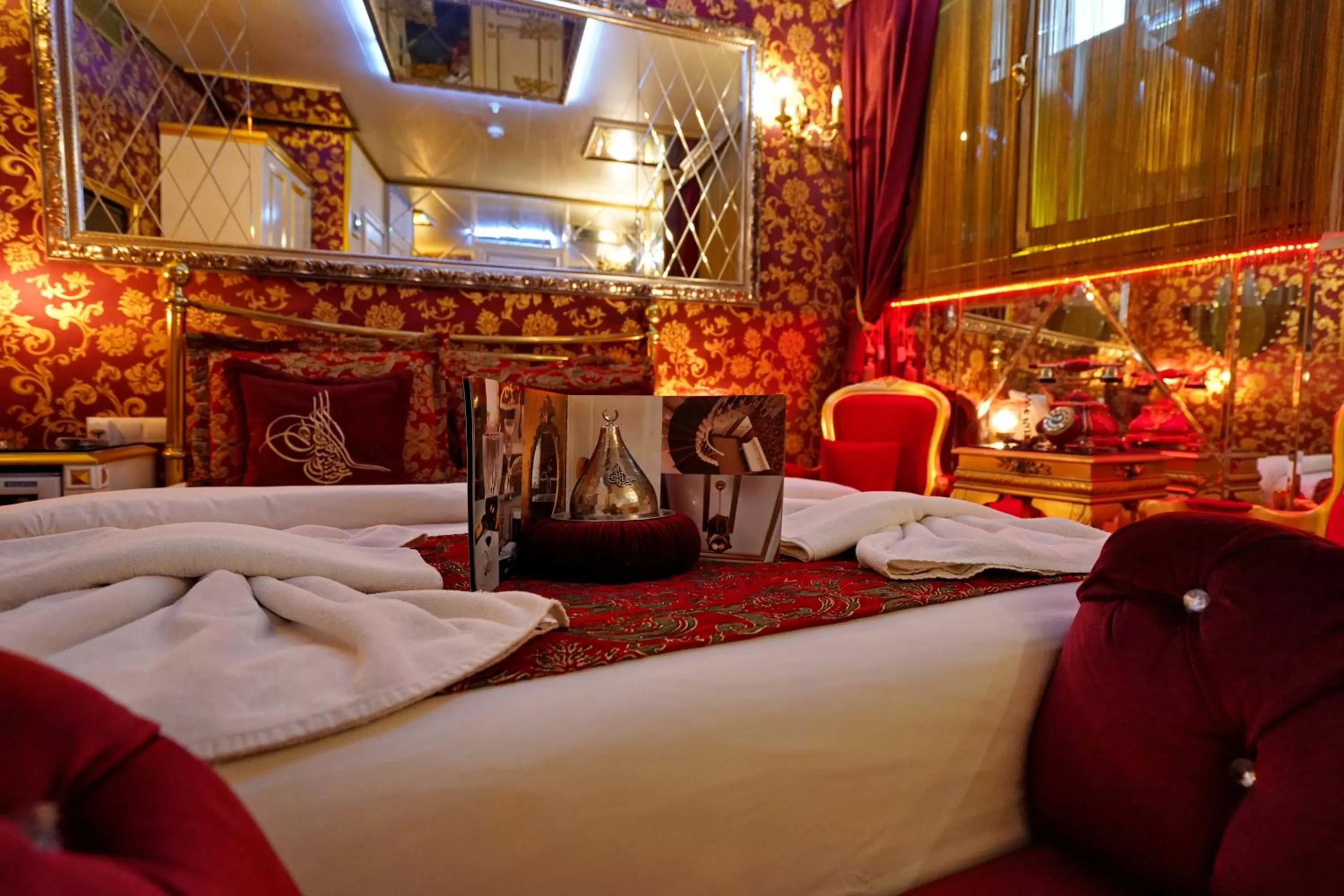 Decorative detail, Bed in Sultan Tughra Hotel