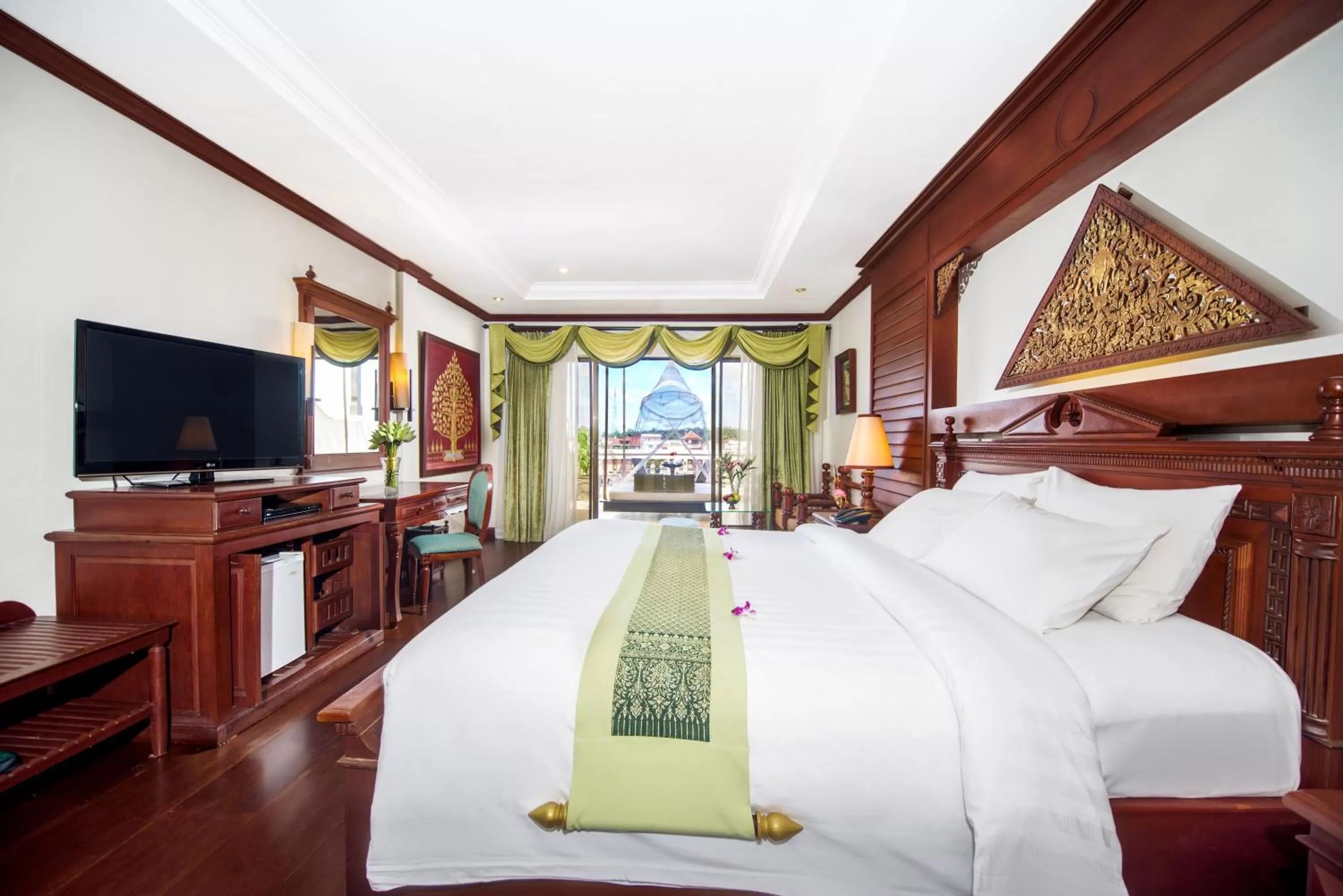 Bed in THE PRIVILEGE FLOOR by Borei Angkor
