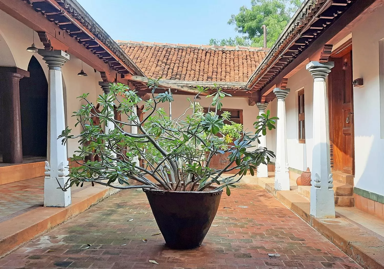 Patio in Saratha Vilas Chettinad