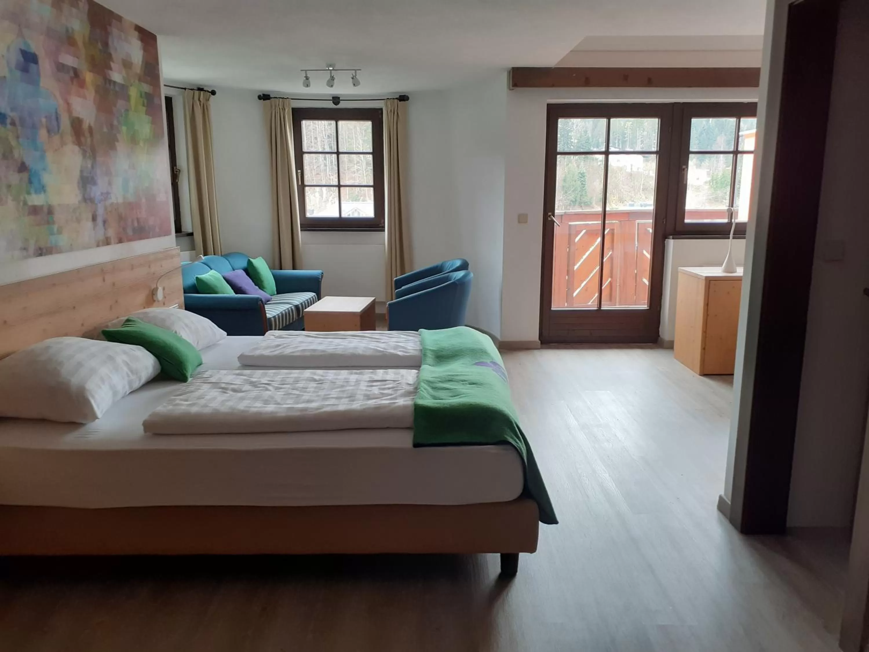 Bed in Family Hotel Schloss Rosenegg