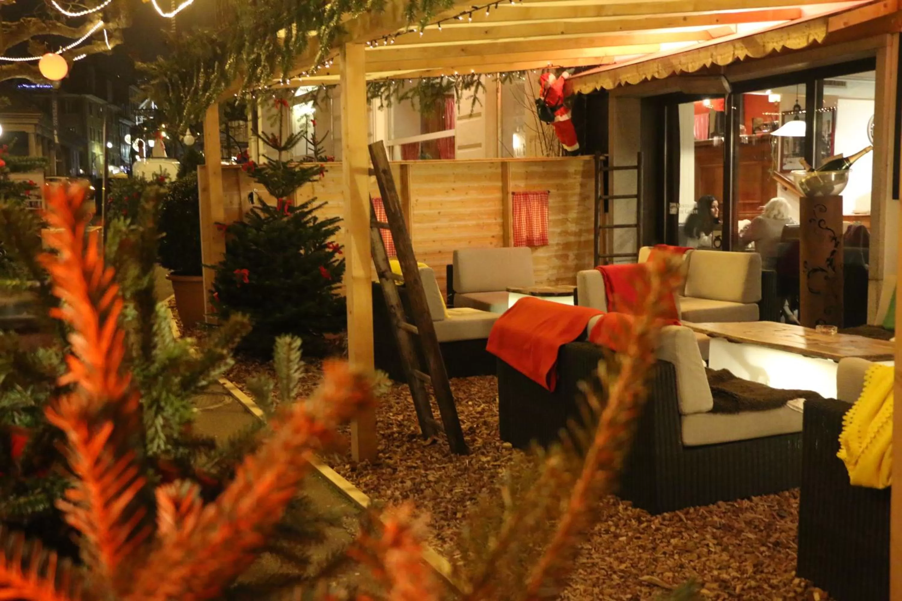 Balcony/Terrace in Hostellerie de Genève