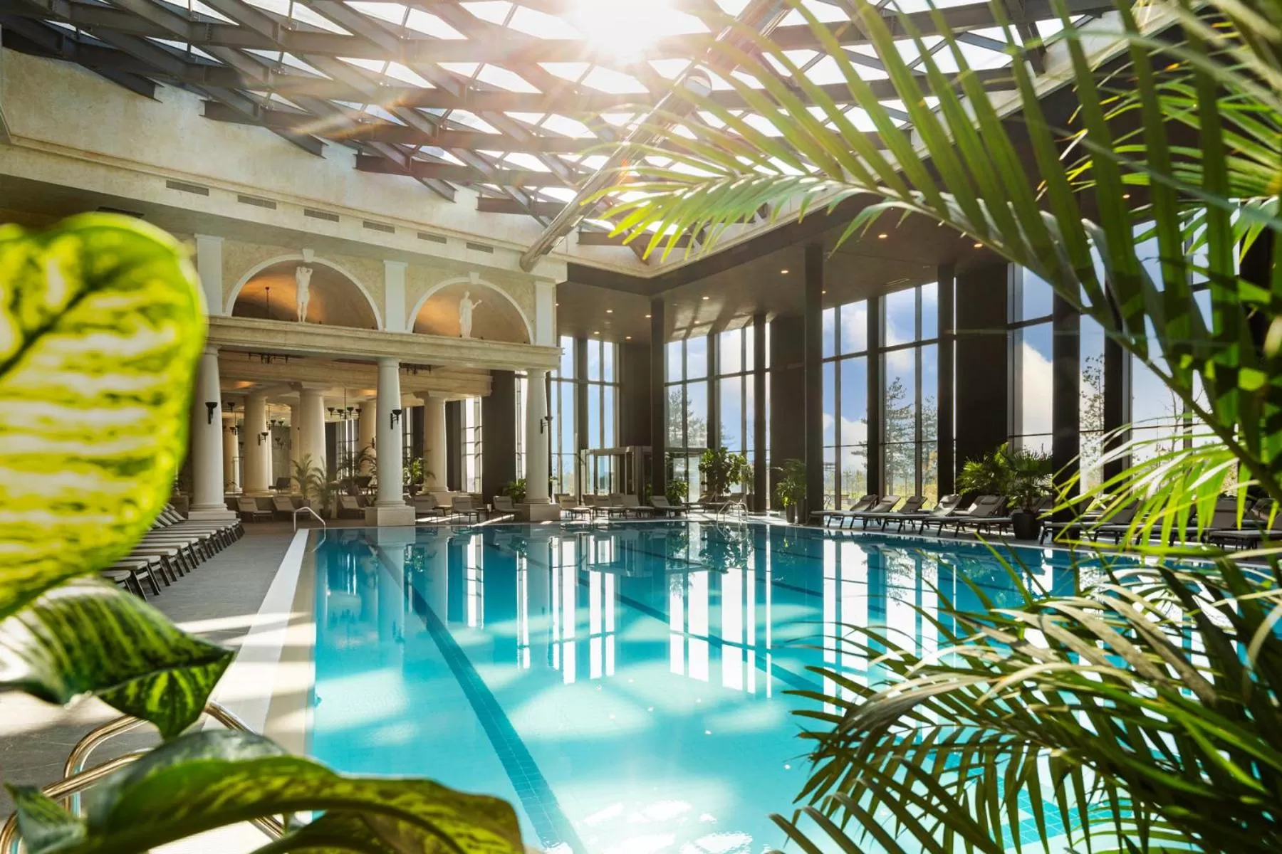 Pool view in Kings' Valley Medical & Spa Hotel