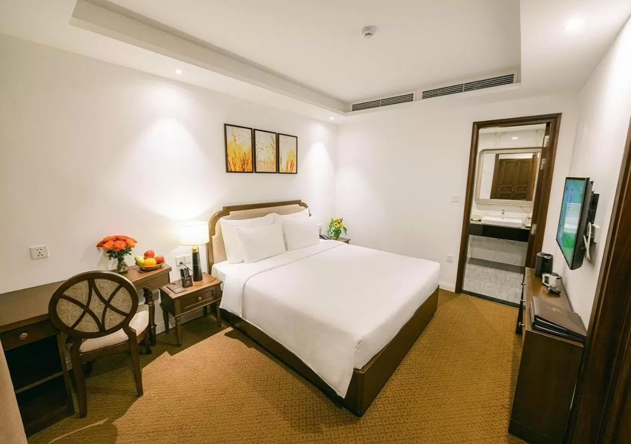 Bed in Marigold Hotel Hanoi