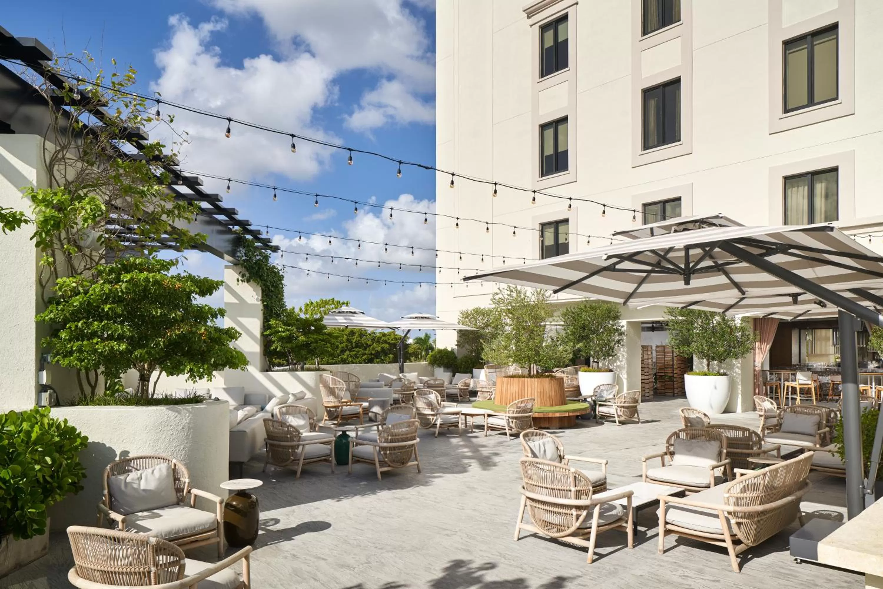Patio in THesis Hotel Miami Coral Gables, Curio Collection by Hilton