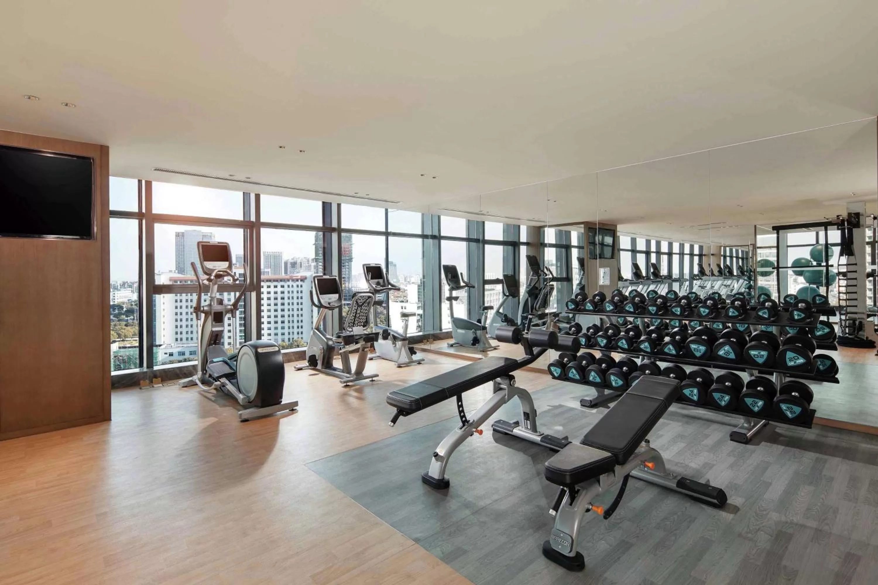 Fitness centre/facilities in Doubletree By Hilton Yangzhou