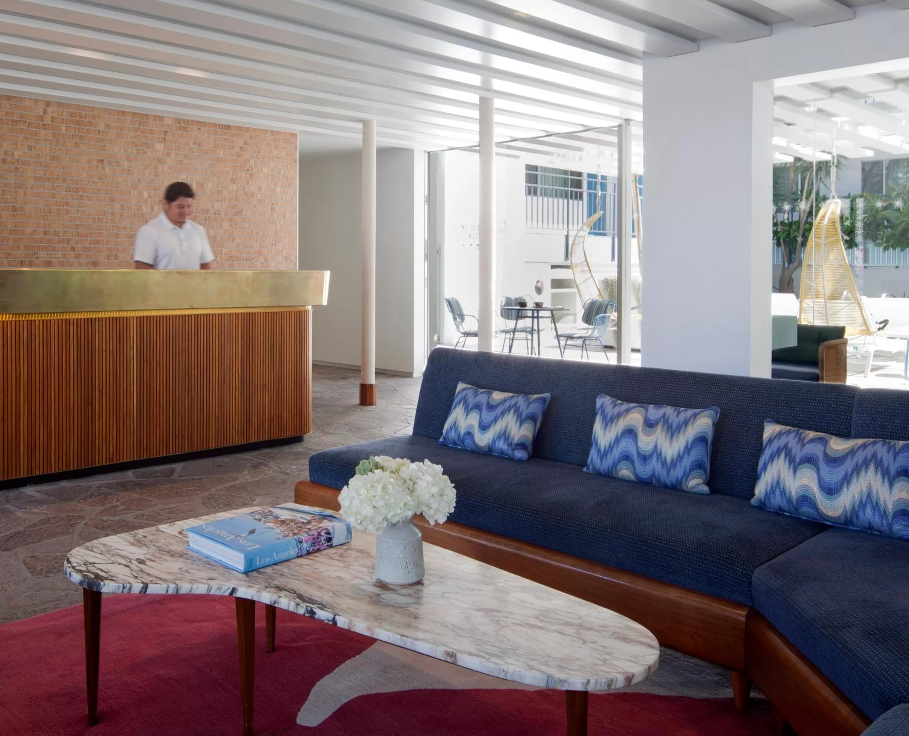 Lobby or reception in The Beverly Laurel Hotel at West Hollywood