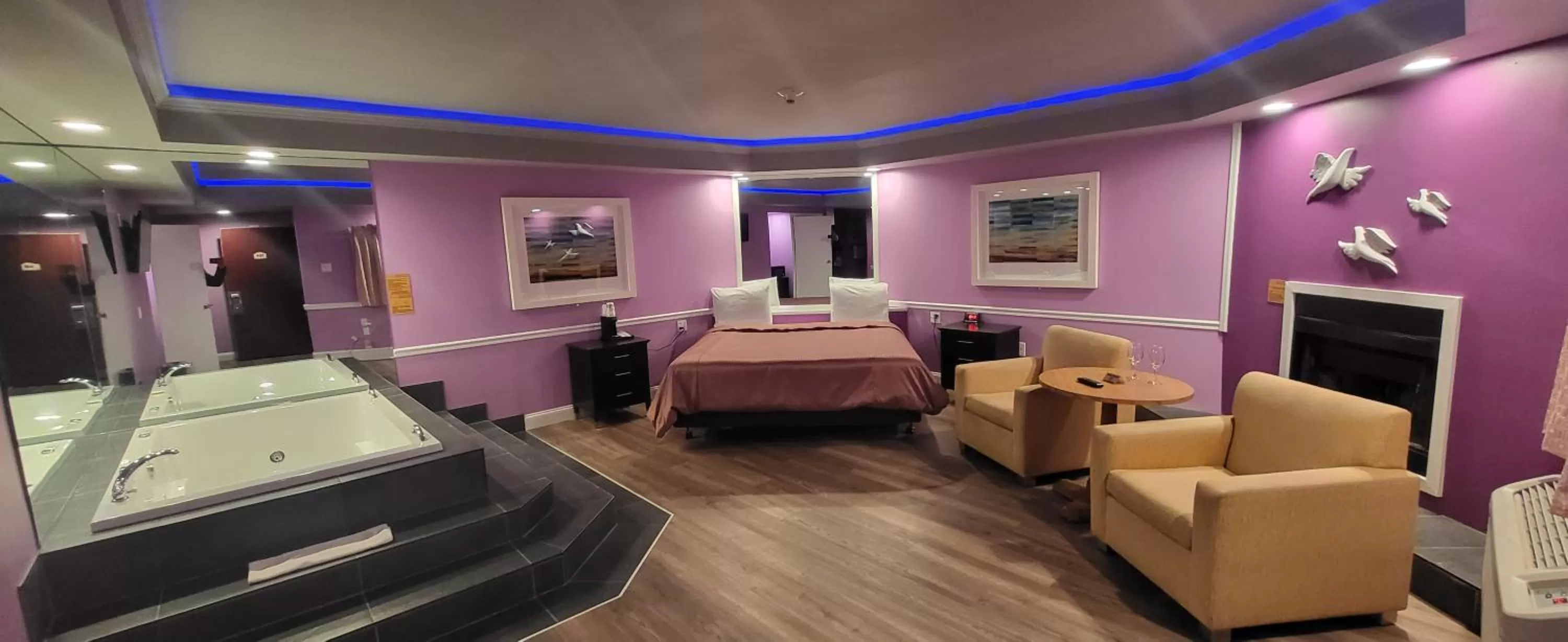 Bedroom, Bed in Inn of the Dove - Romantic Luxury Suites with Jacuzzi & Seasonal Fireplace at Harrisburg-Hershey-Philadelphia, PA