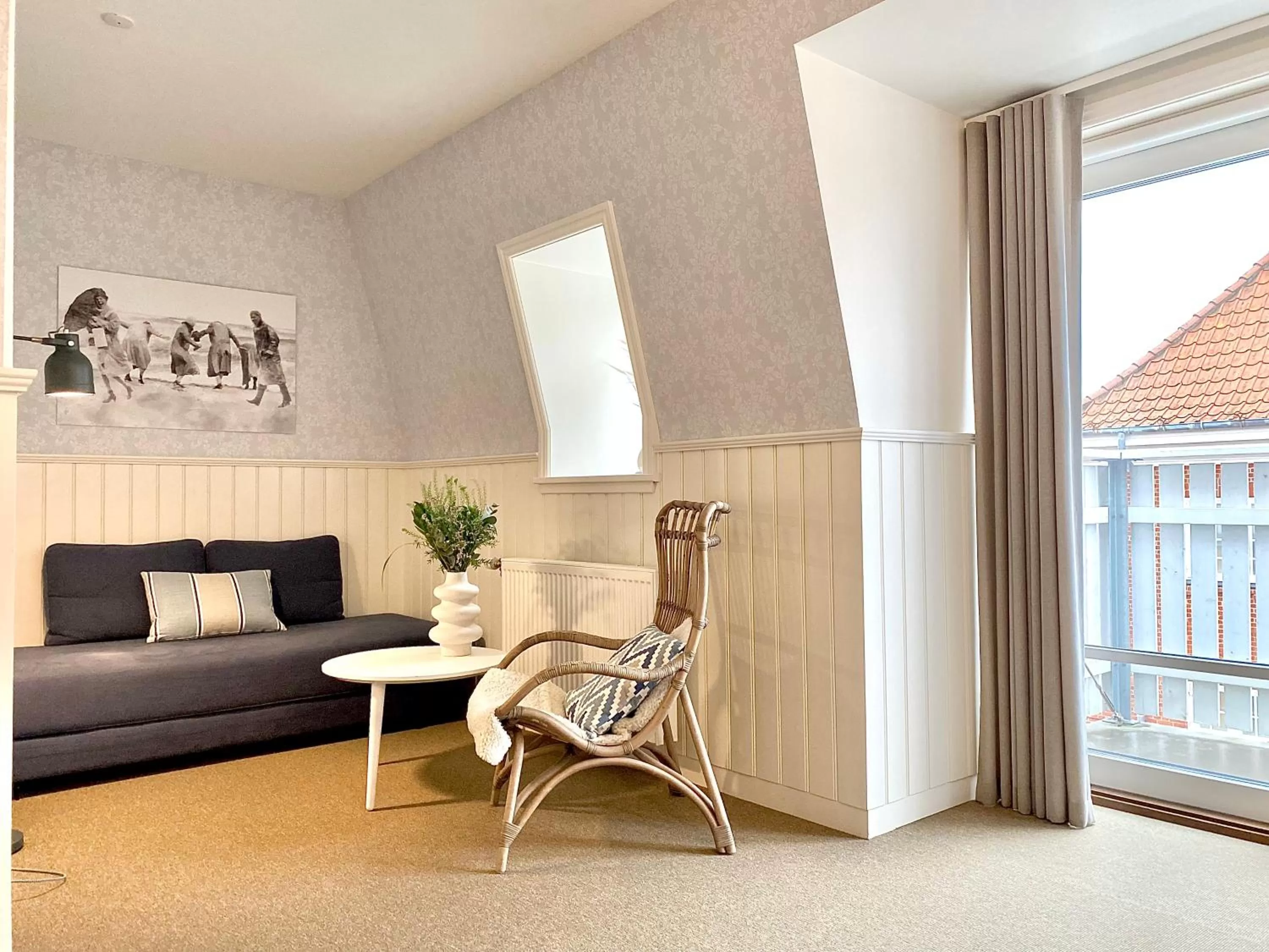 Seating area in Hotel Marie