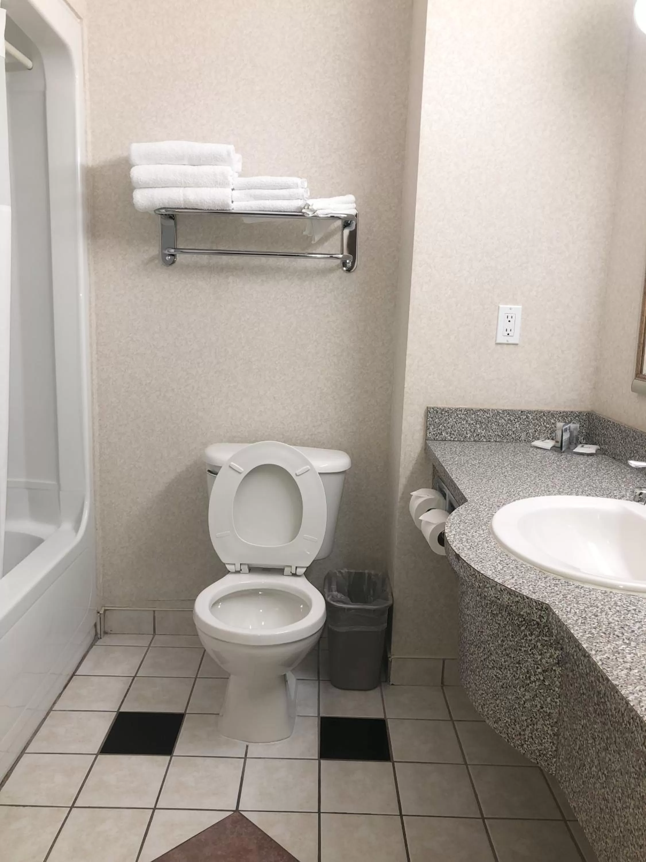 Toilet in Days Inn by Wyndham Niagara Falls Centre St By the Falls