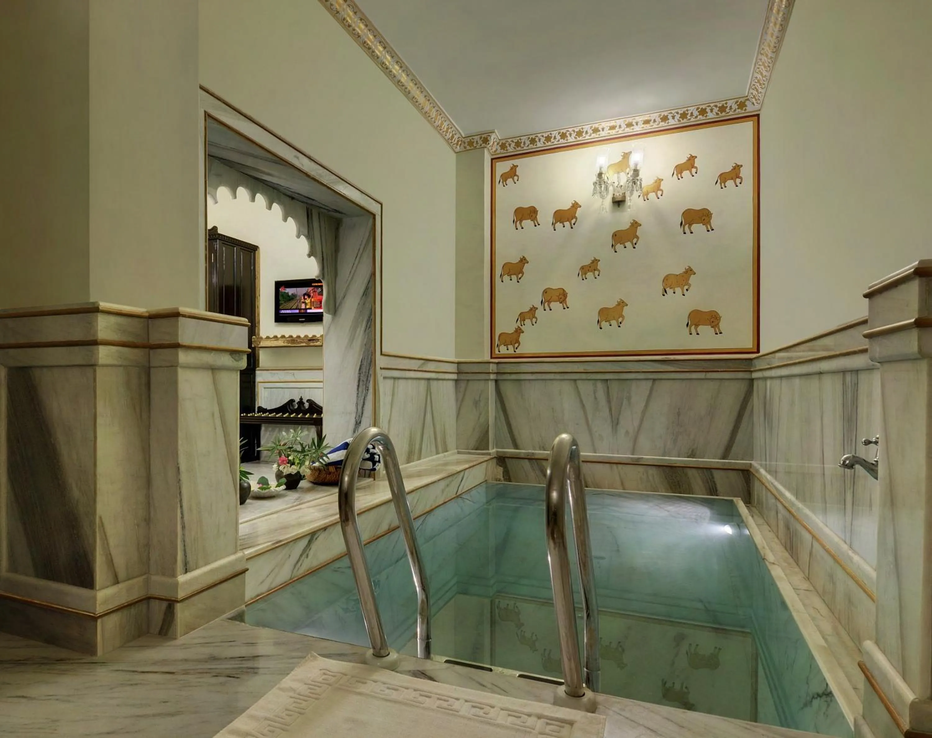 Swimming pool in Hotel Udai Kothi