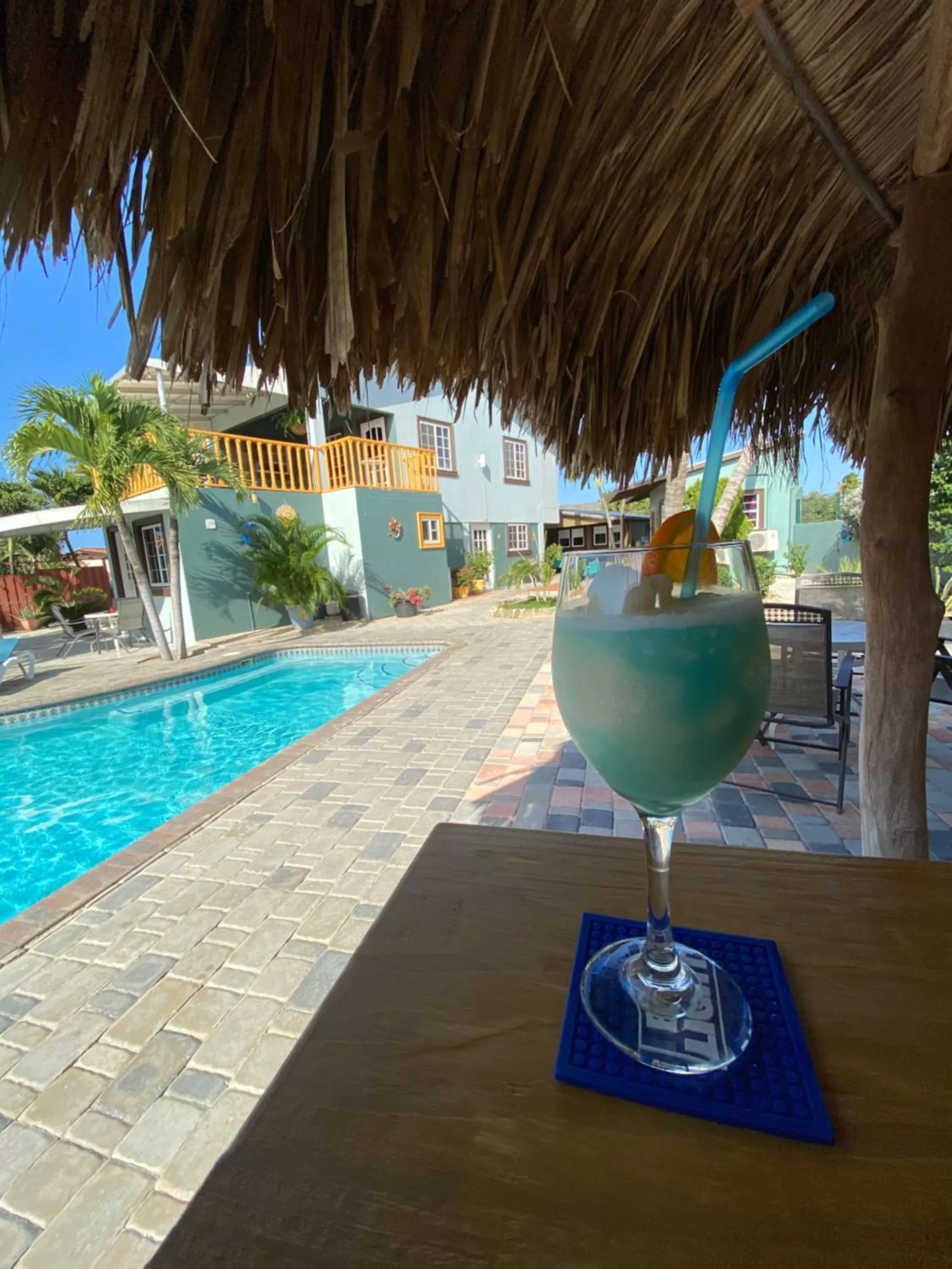 Garden view in La Felicidad