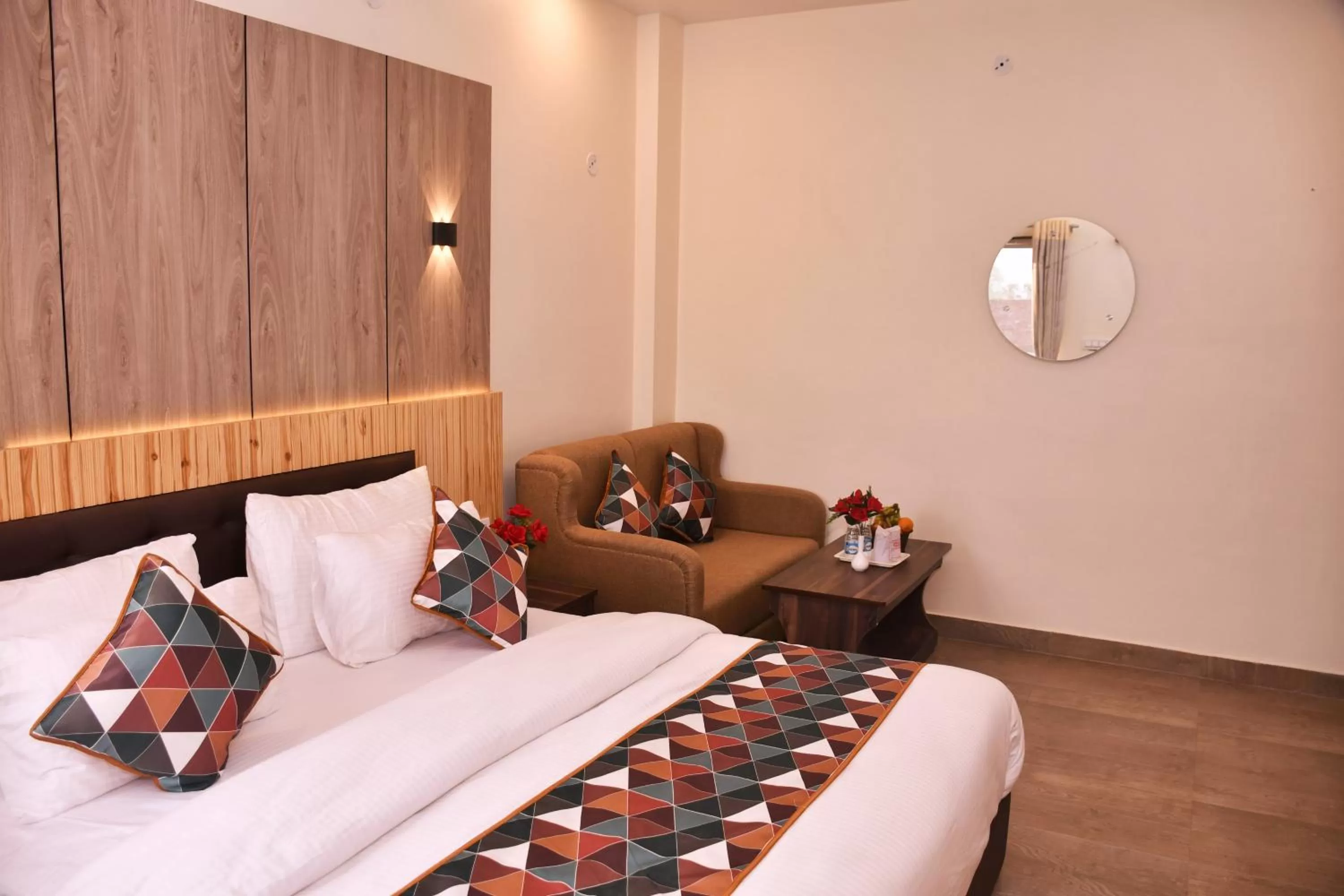 Bed in Hotel Saif Ranthambhore