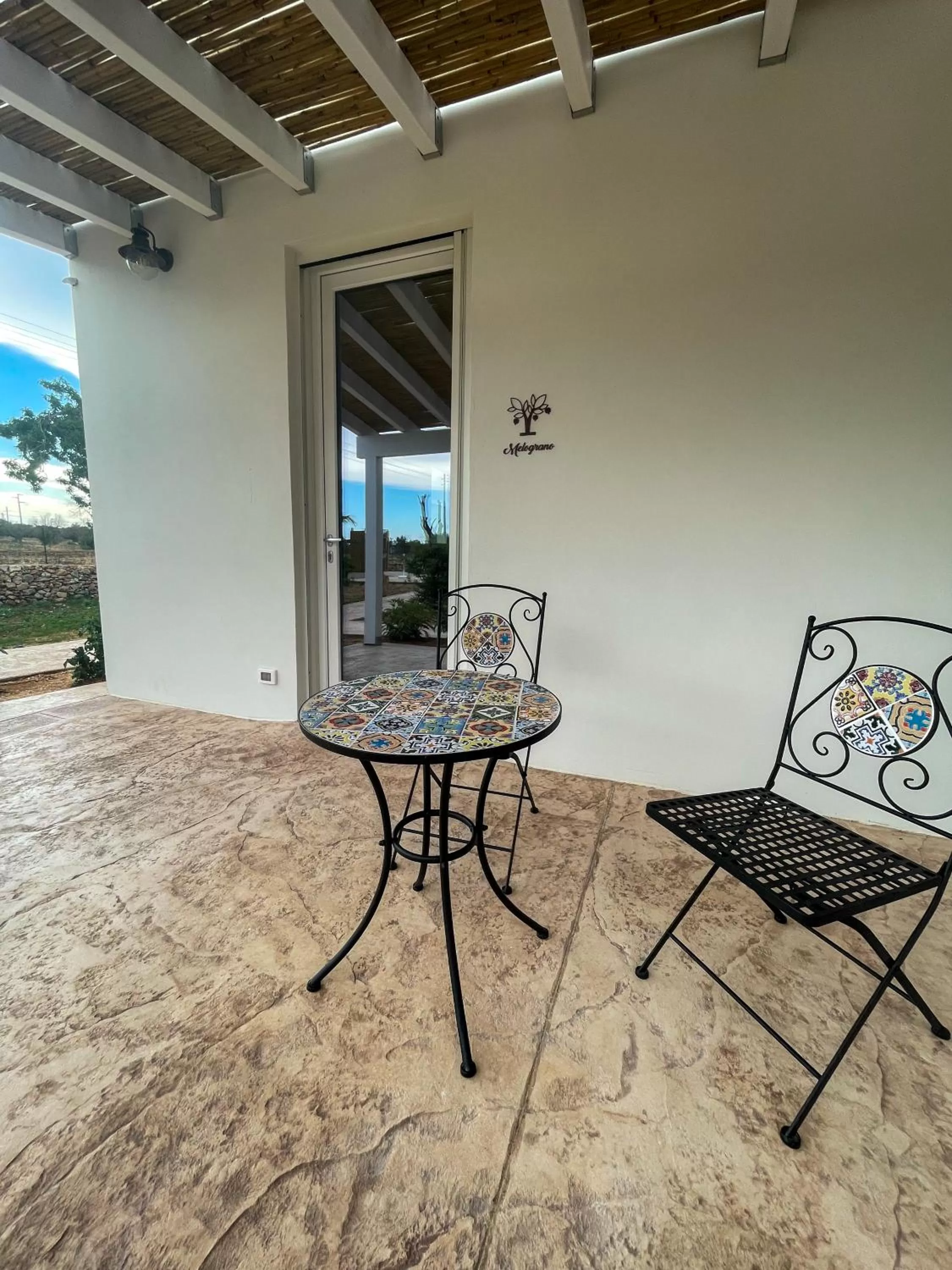 Patio in B&b Casina Il Mandorlo