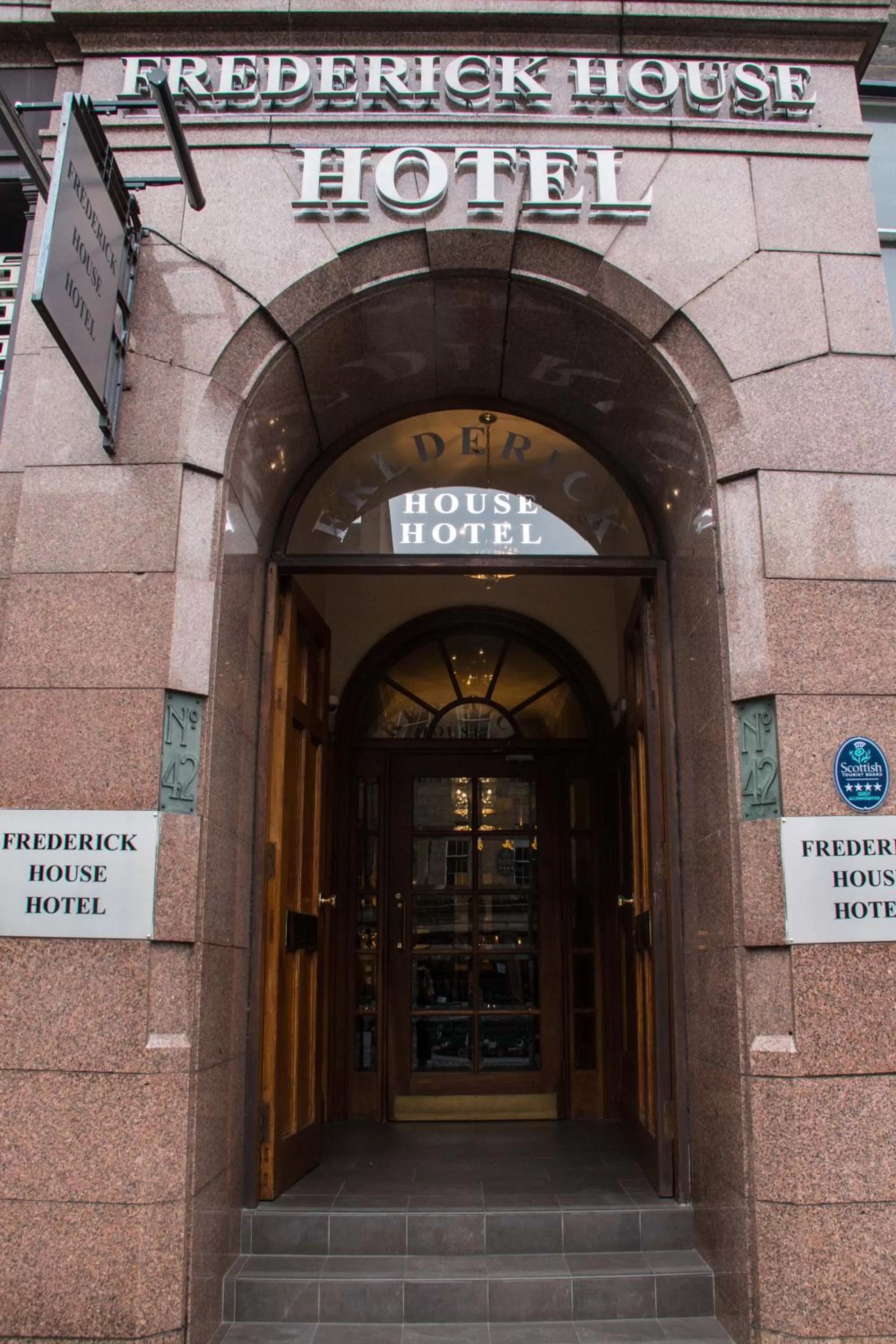 Facade/entrance in Frederick House Hotel