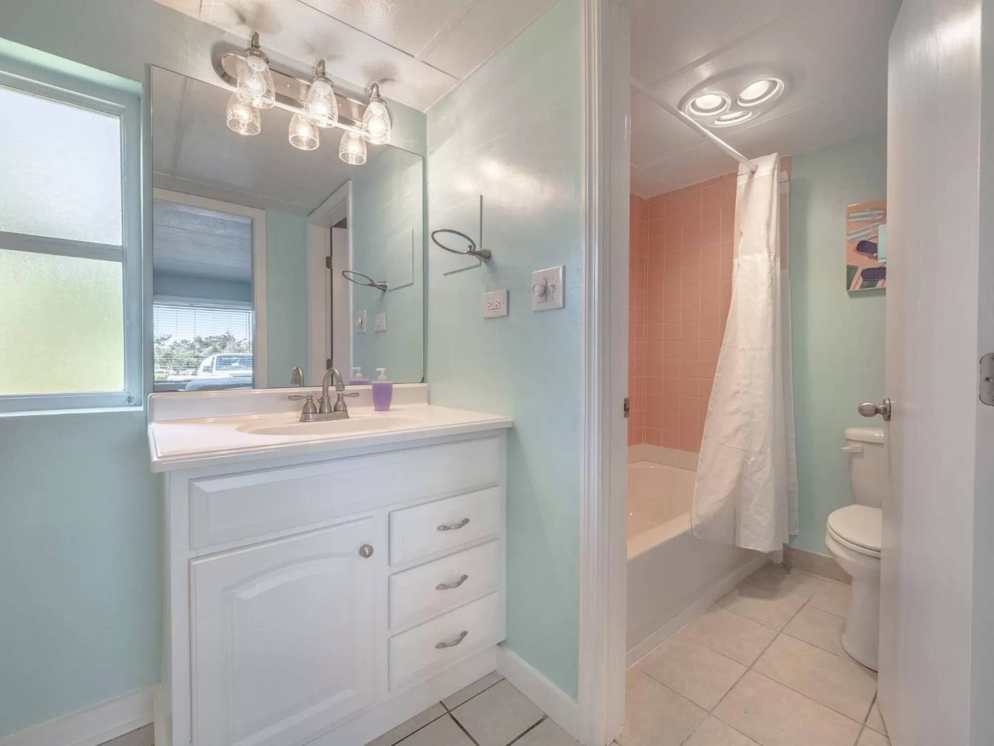 Property building, Bathroom in The Waterway Pet Friendly by Carolina Retreats