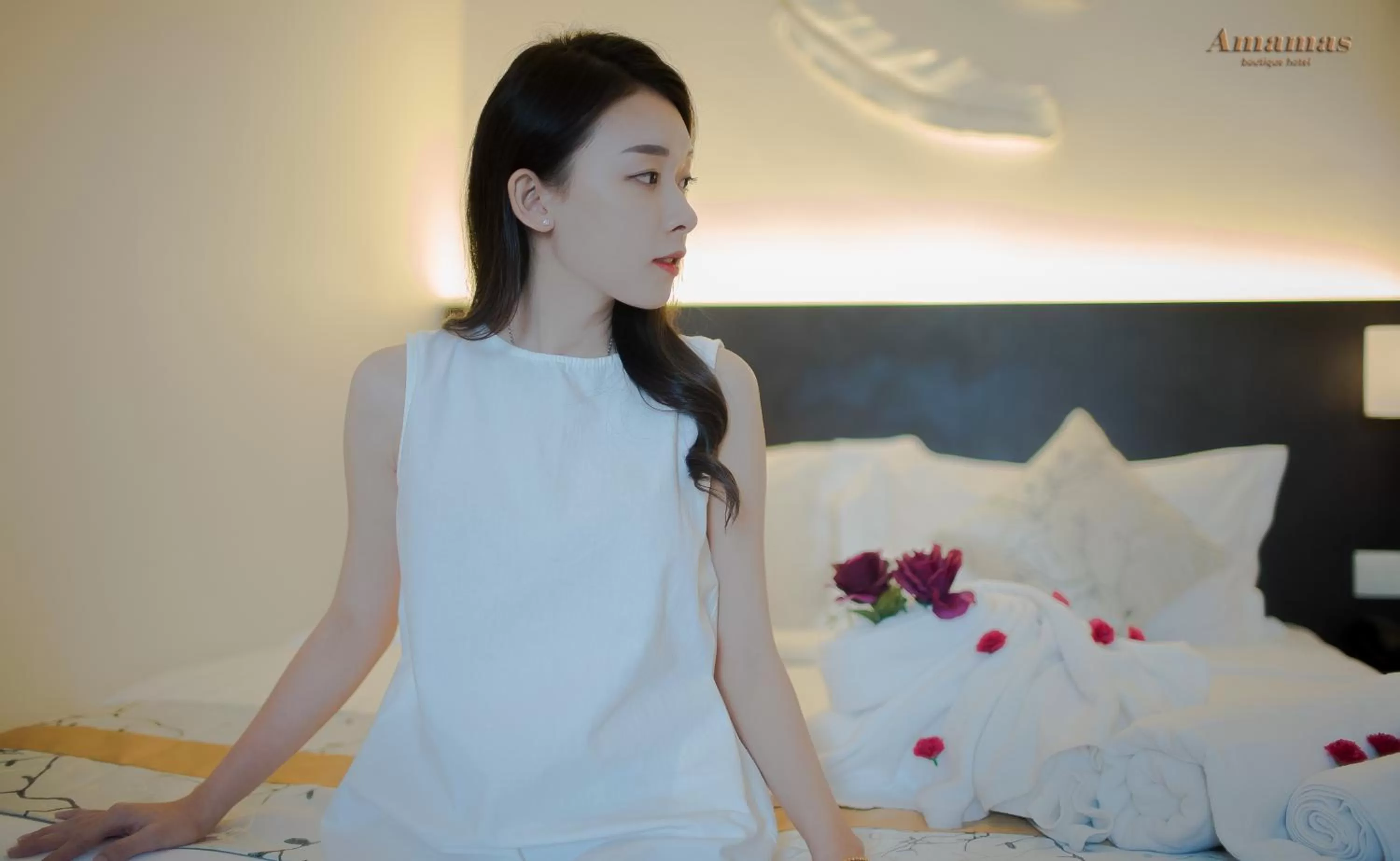 Bed in Amamas Boutique Hotel Kuching