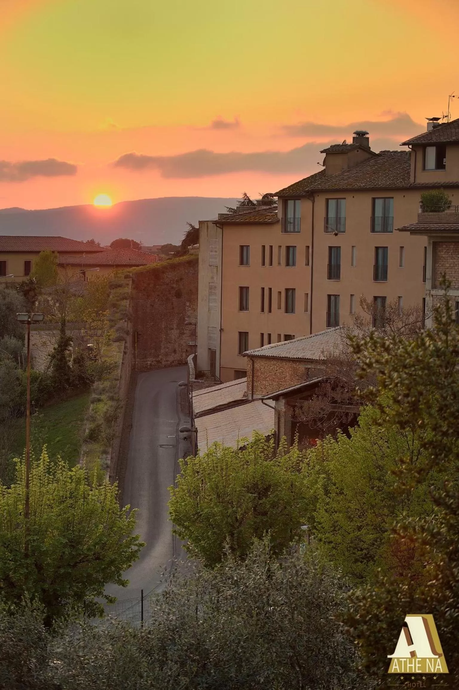 Bird's eye view in Hotel Athena