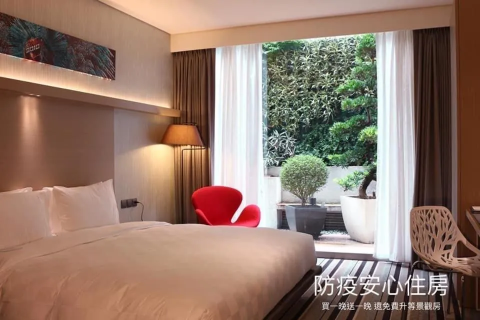 Bed in Taipei 101 SPARKLE Hotel