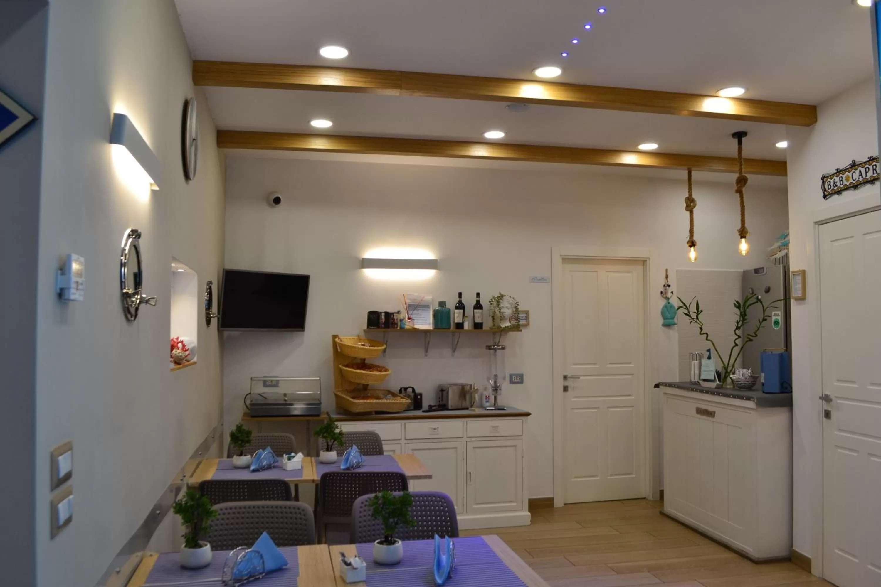 Seating area in Antica Capri