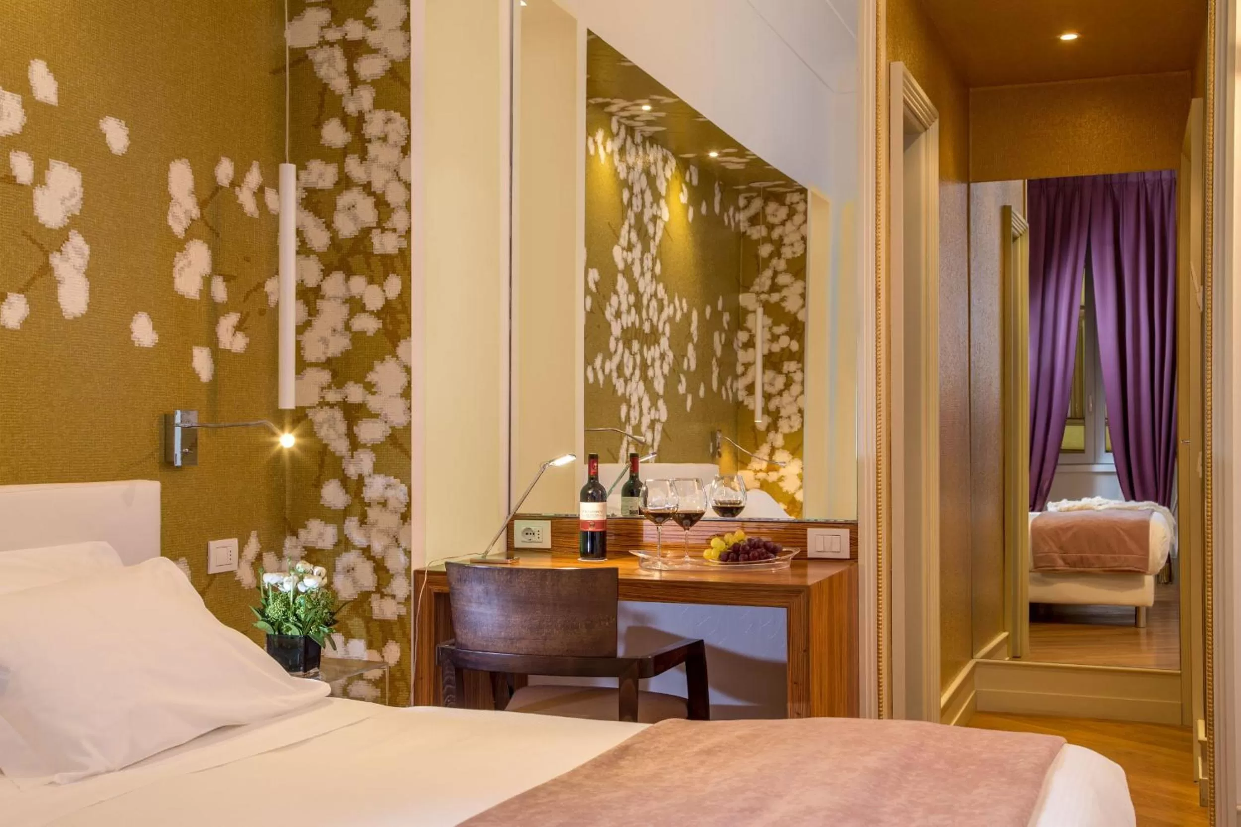 Decorative detail, Bed in St. Peter Guest House